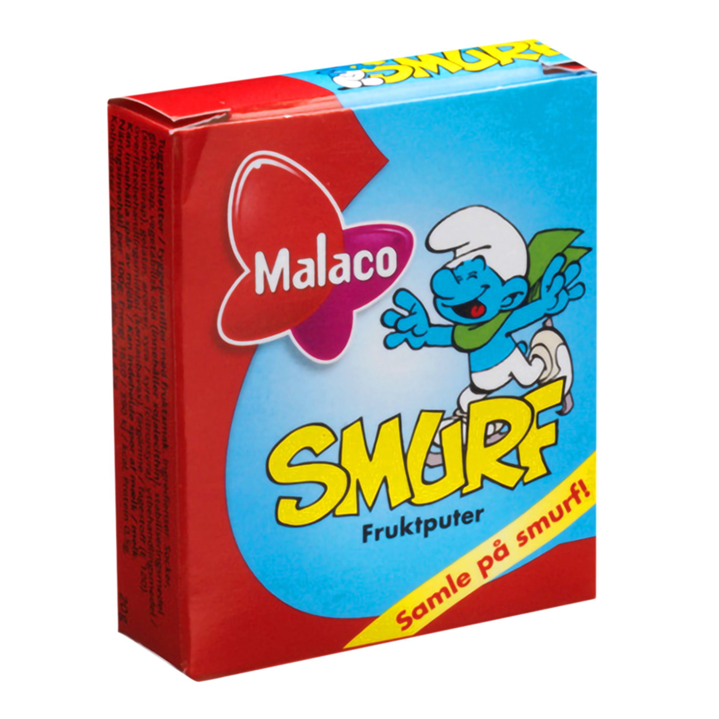 Malaco Smurf Fruktputer Tablettask - 20 g | Hem - Godis & Läsk - Godis | Maskeradspecialisten
