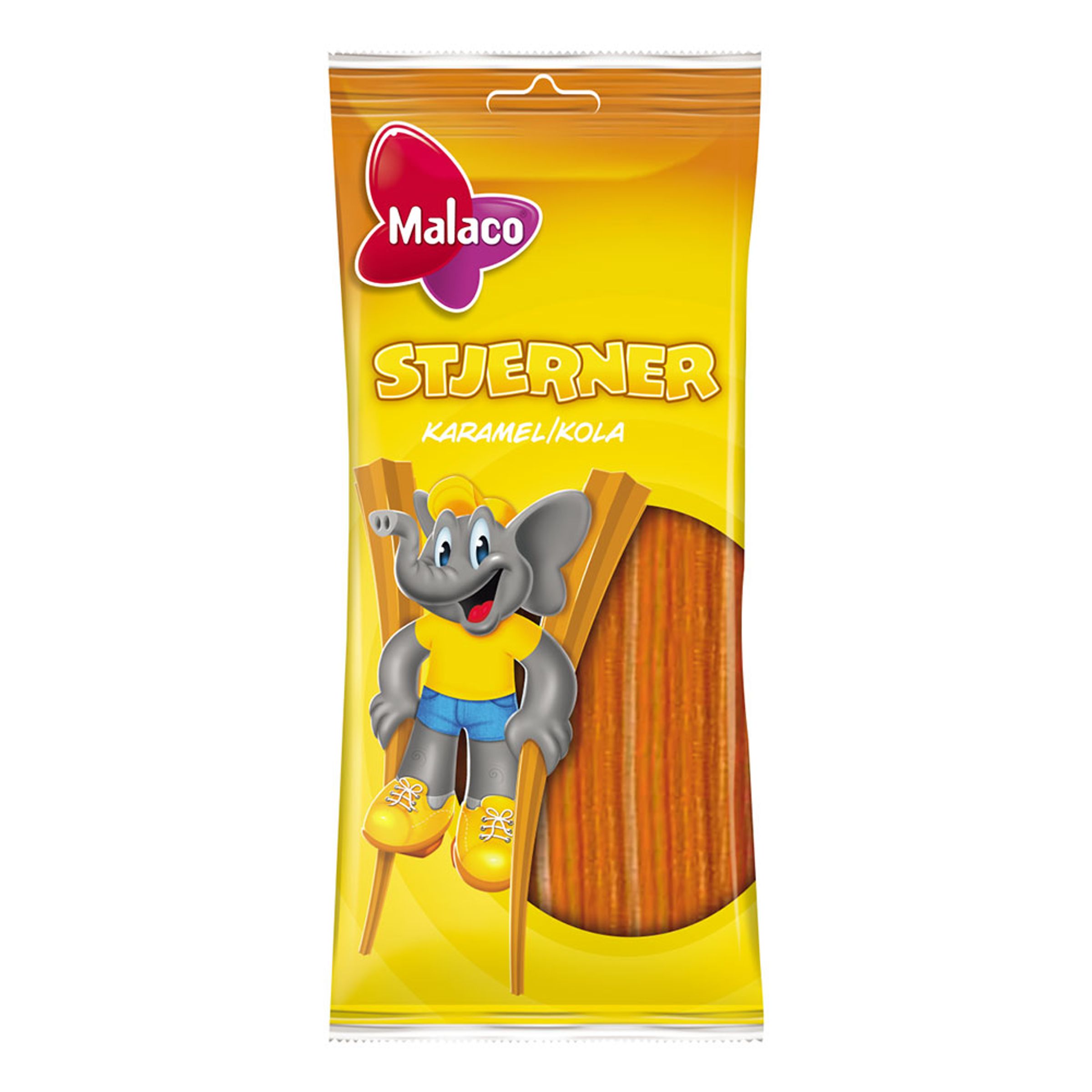 Malaco Stjerner Karamel - 92 g