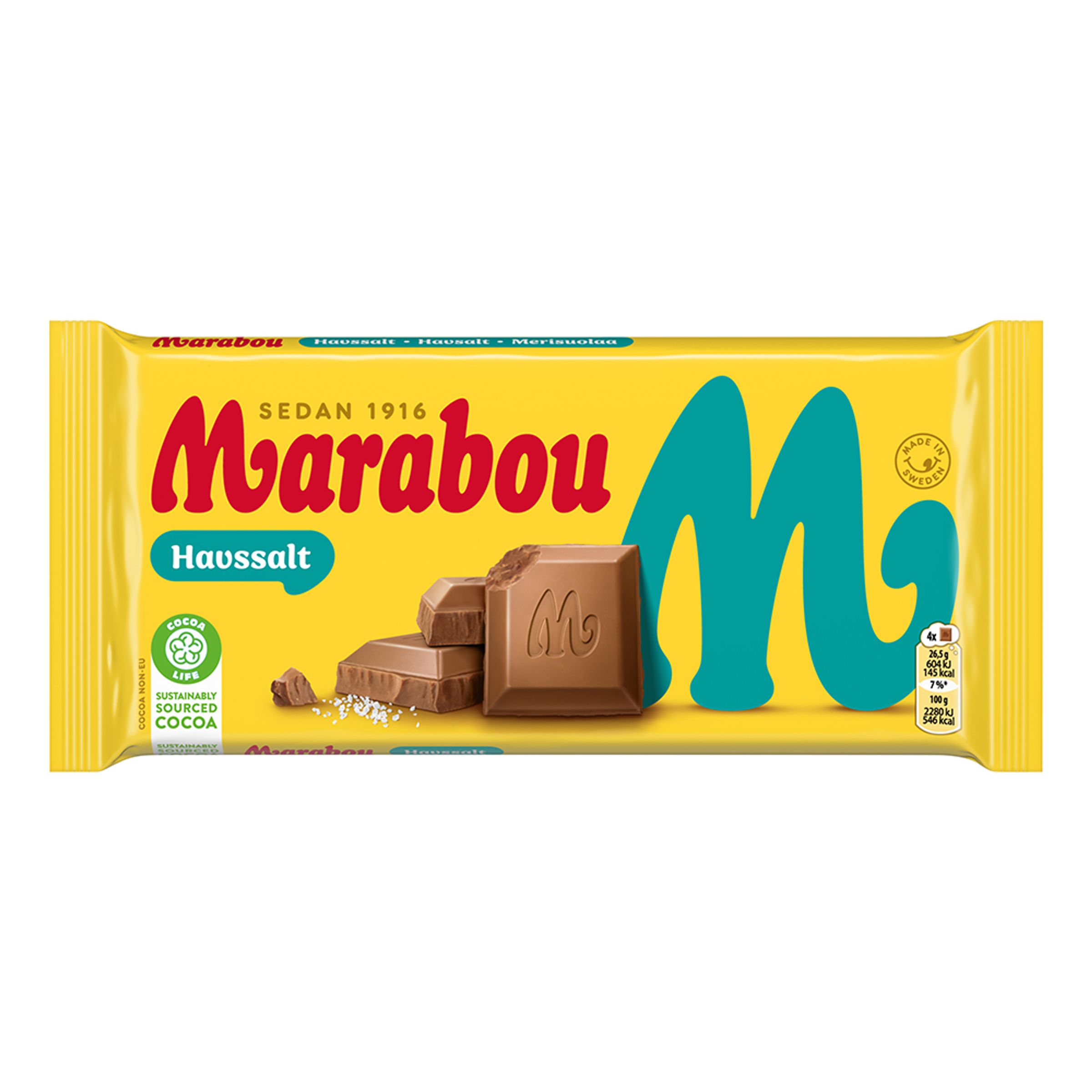 Marabou Havssalt Chokladkaka - 160 g | Hem - Godis & Läsk - Godis - Choklad | Maskeradspecialisten