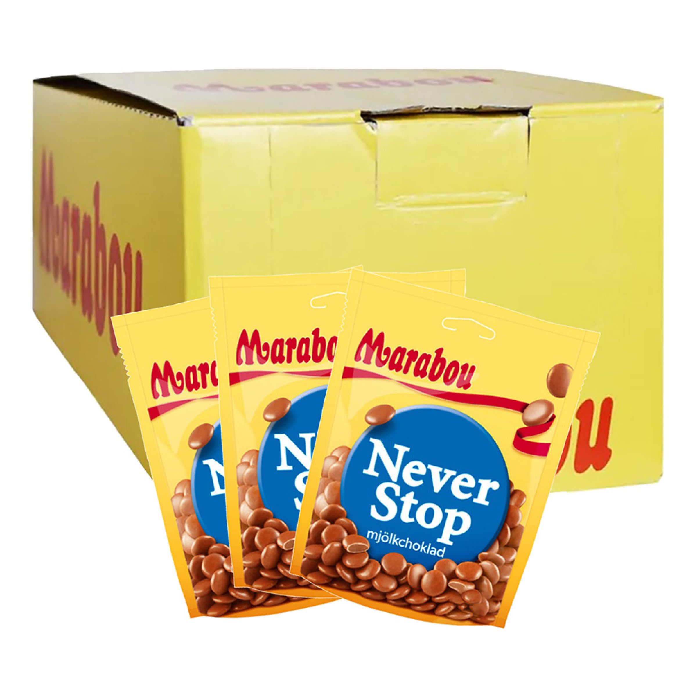 Marabou Never Stop Økonomipakke - 15 x 150 g
