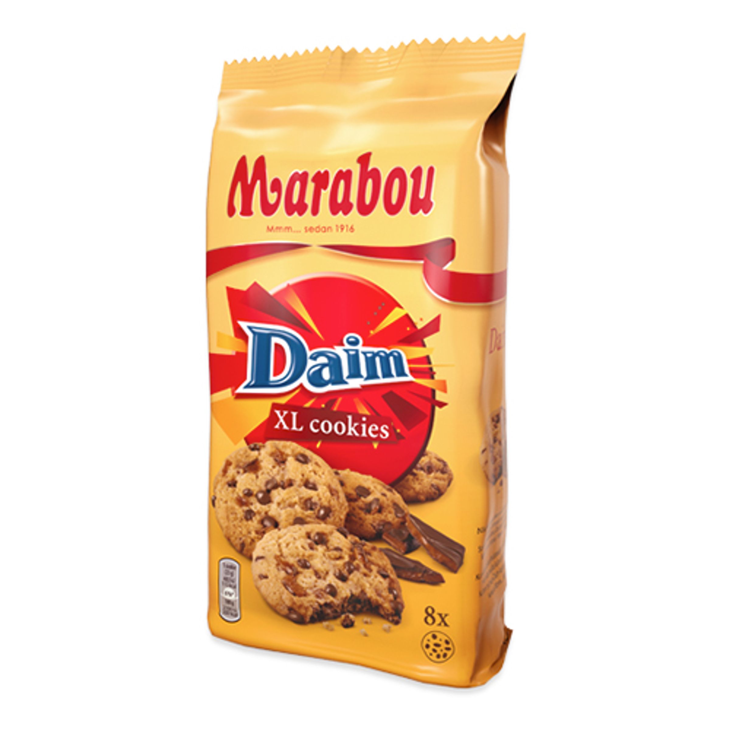 Marabou XL Cookies Daim - 184 g | Hem - Godis & Läsk - Skafferi - Kex & Kakor | Maskeradspecialisten