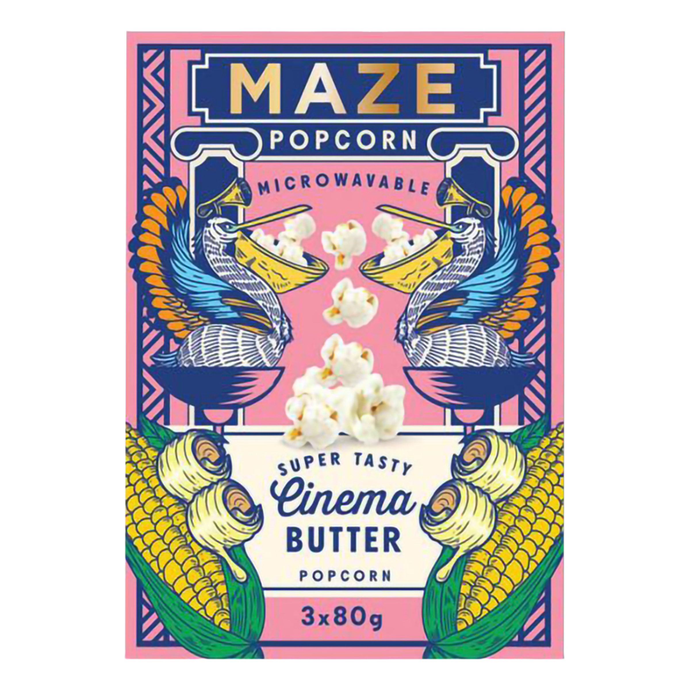 Maze Popcorn Cinema Butter - 3 x 80 g