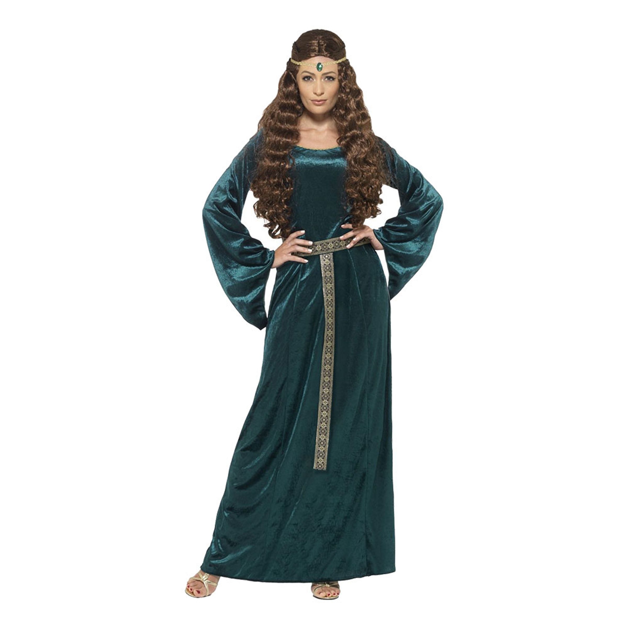 Medeltida Maid Maskeraddräkt - Medium