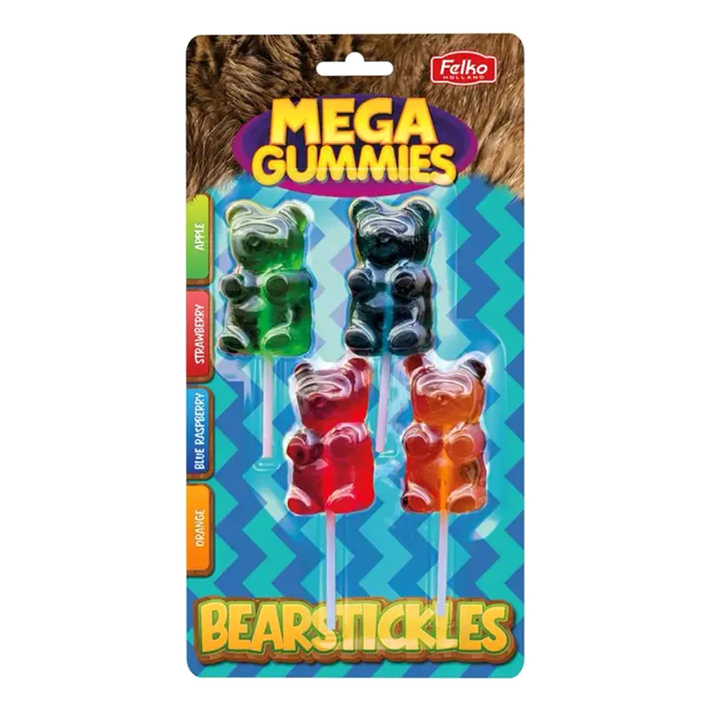 Mega Gummies Bearstickles - 120 g | Hem - Godis & Läsk - Godis - Klubbor | Maskeradspecialisten