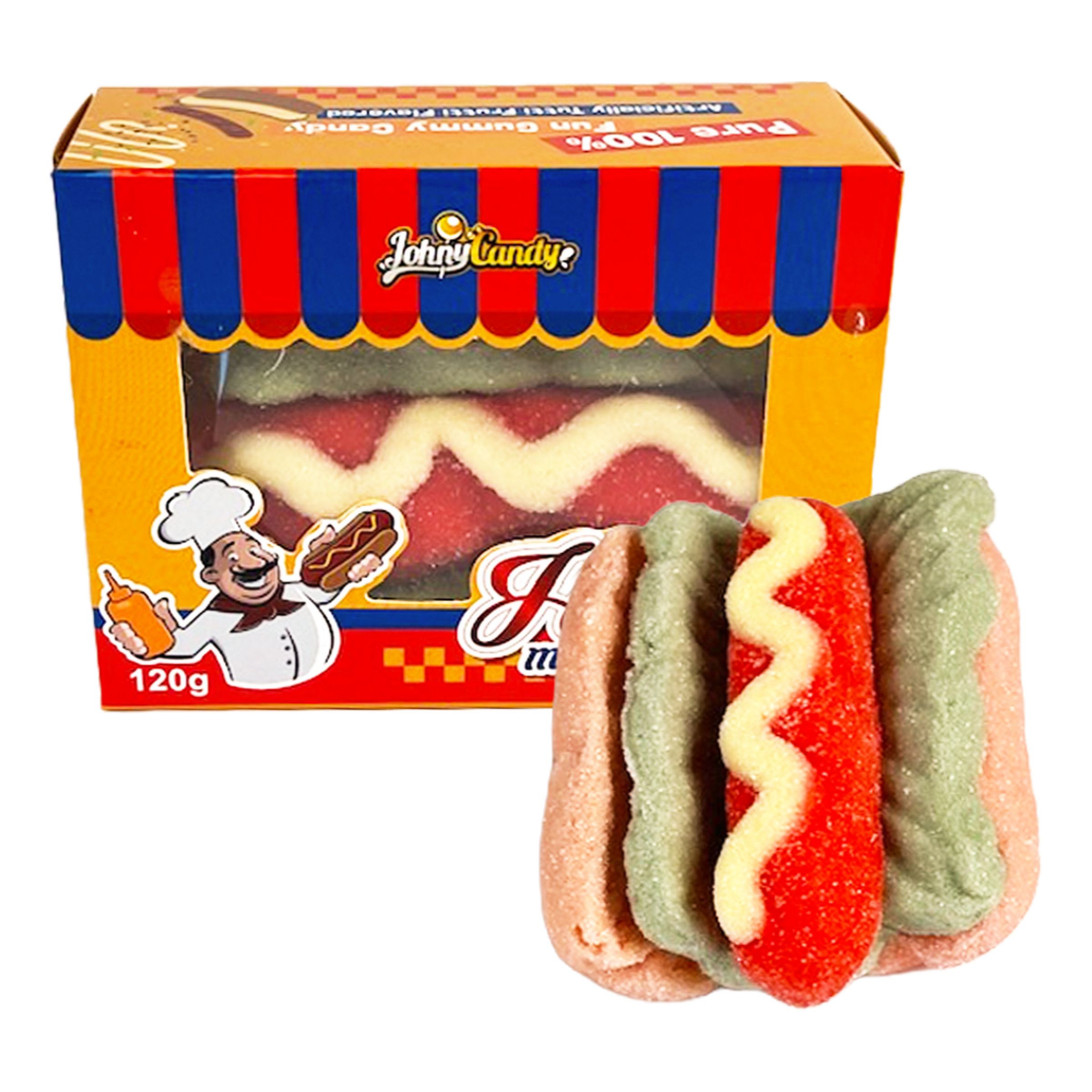 Mega Hotdog Marshmallows - 120 g | Hem - Godis & Läsk - Godis - Skumgodis | Maskeradspecialisten