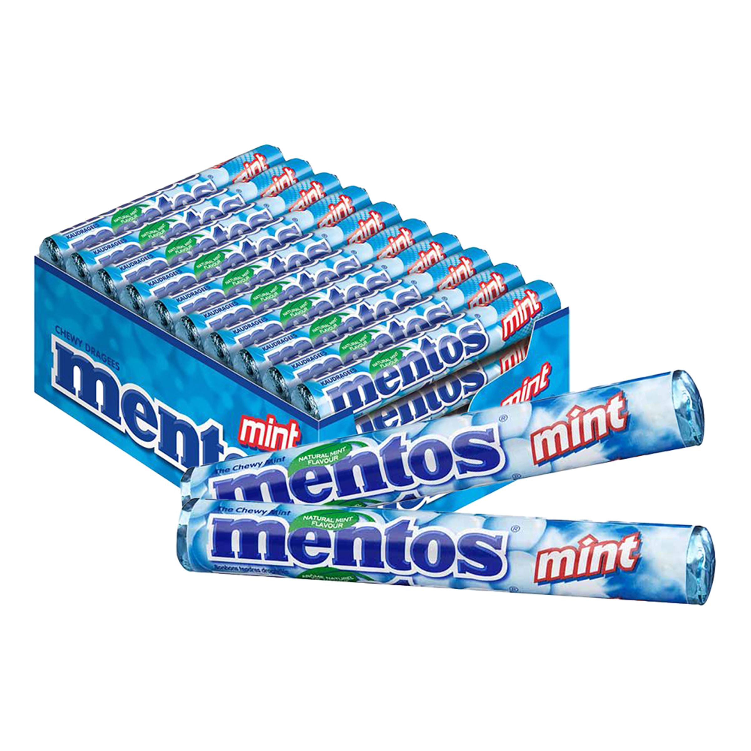 Mentos Mint Storpack - 40 x 38 g | Hem - Godis & Läsk - Godis - Retrogodis | Maskeradspecialisten