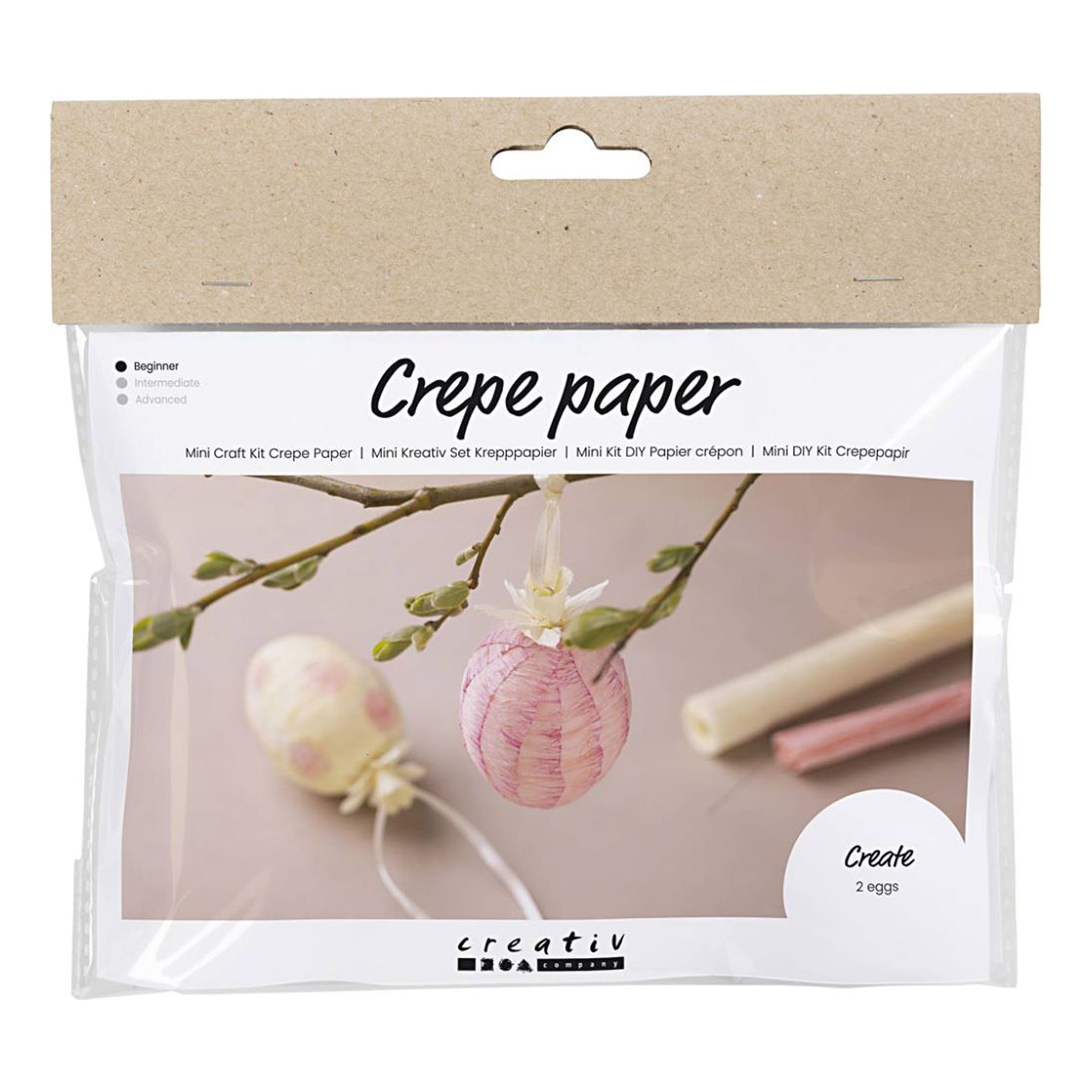 Mini DIY Kit Crepepapir Påskeæg billede