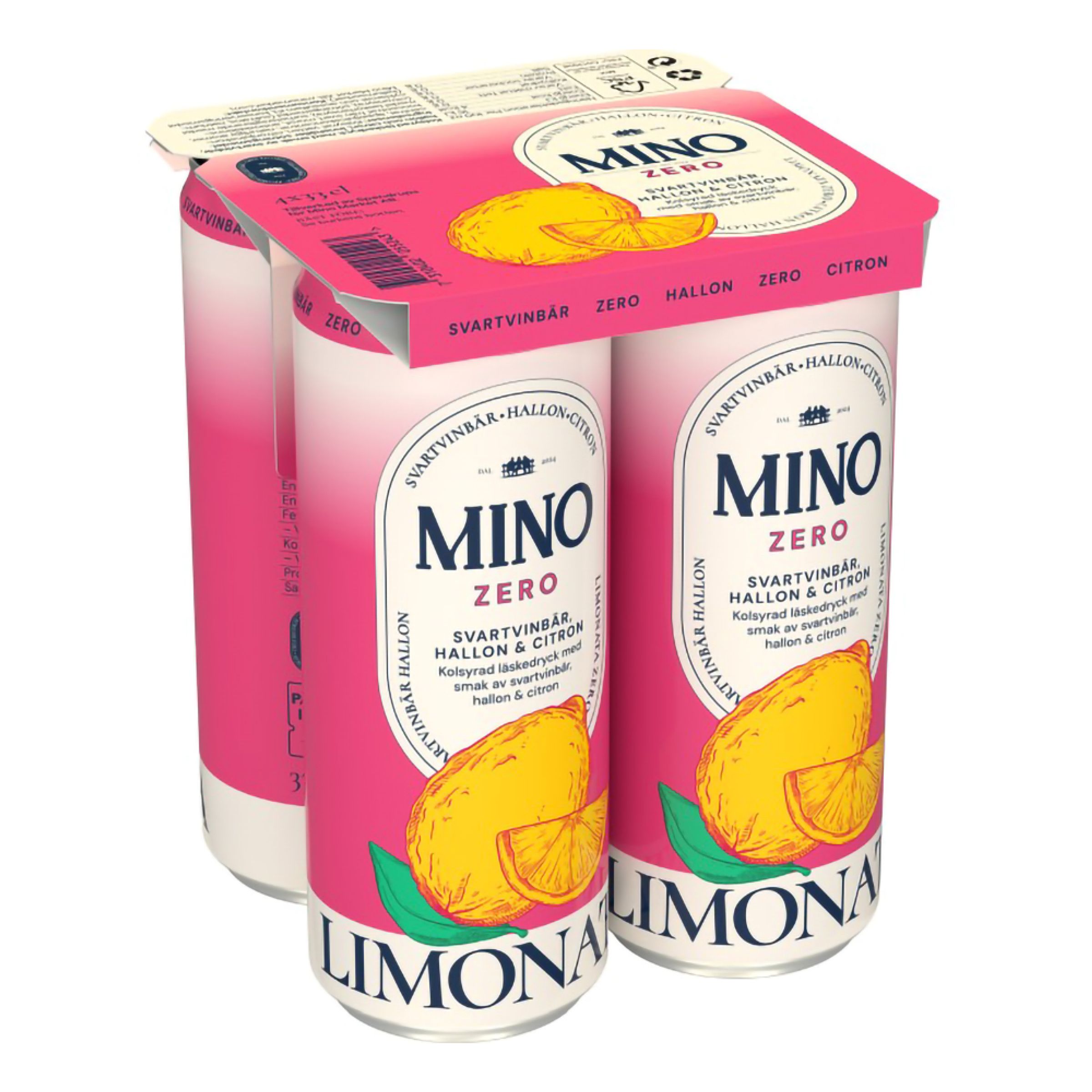 Mino Hallon Svartvinbär Zero - 4 x 33 cl | Hem - Godis & Läsk - Dryck | Pryloteket