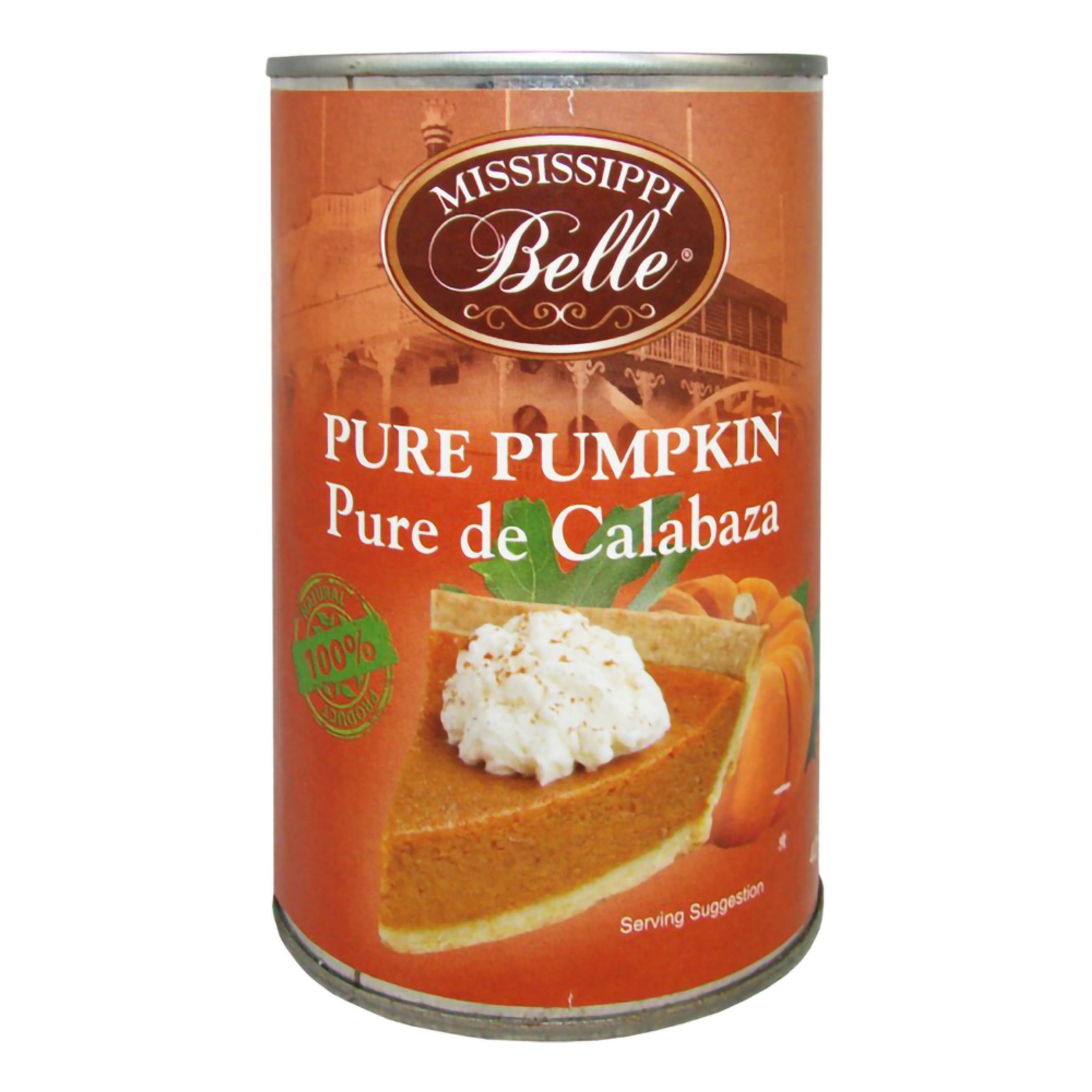 Mississippi Belle Pure Pumpkin Pie Filling - 425 g