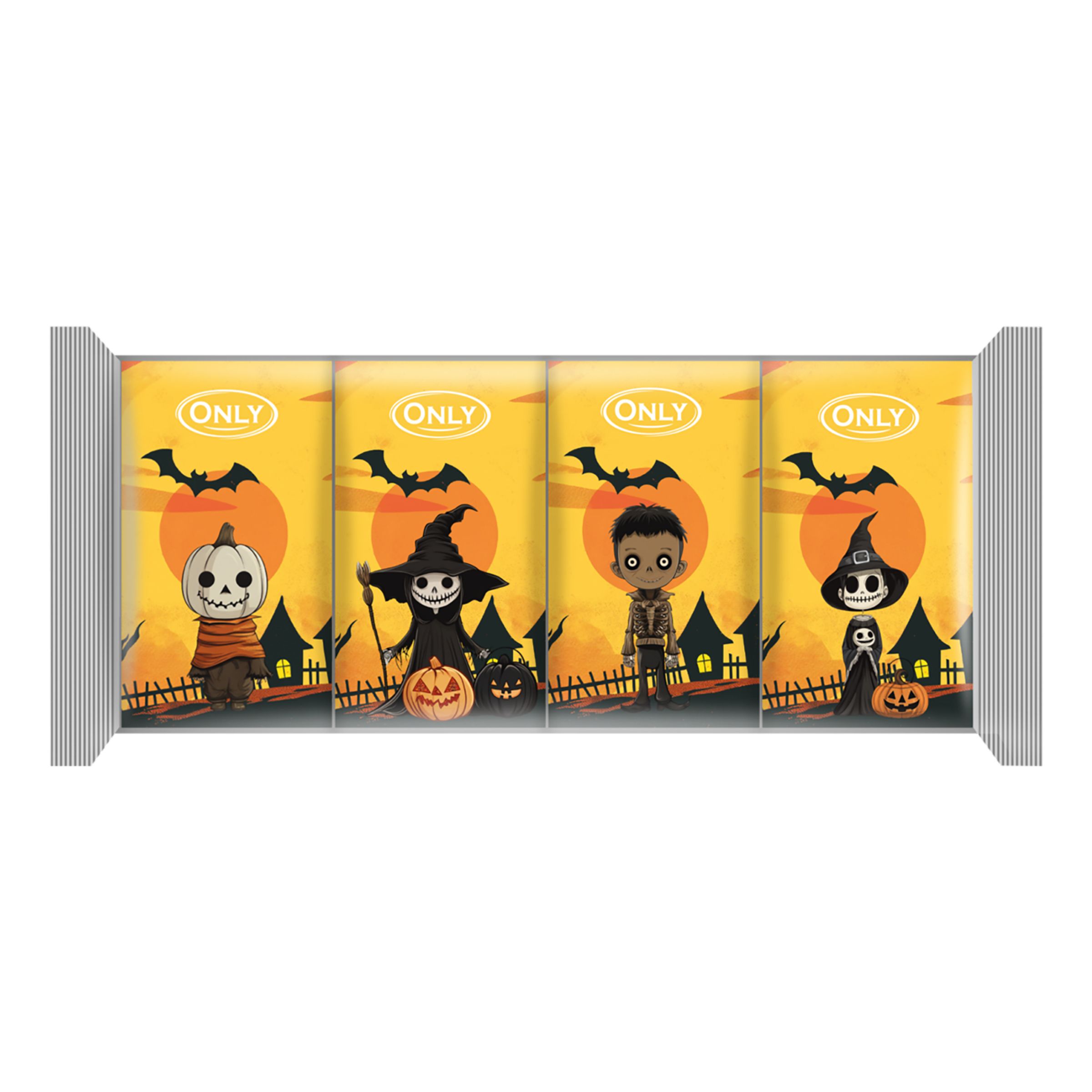 Mælkechokolade Halloween - 4 x 15 g