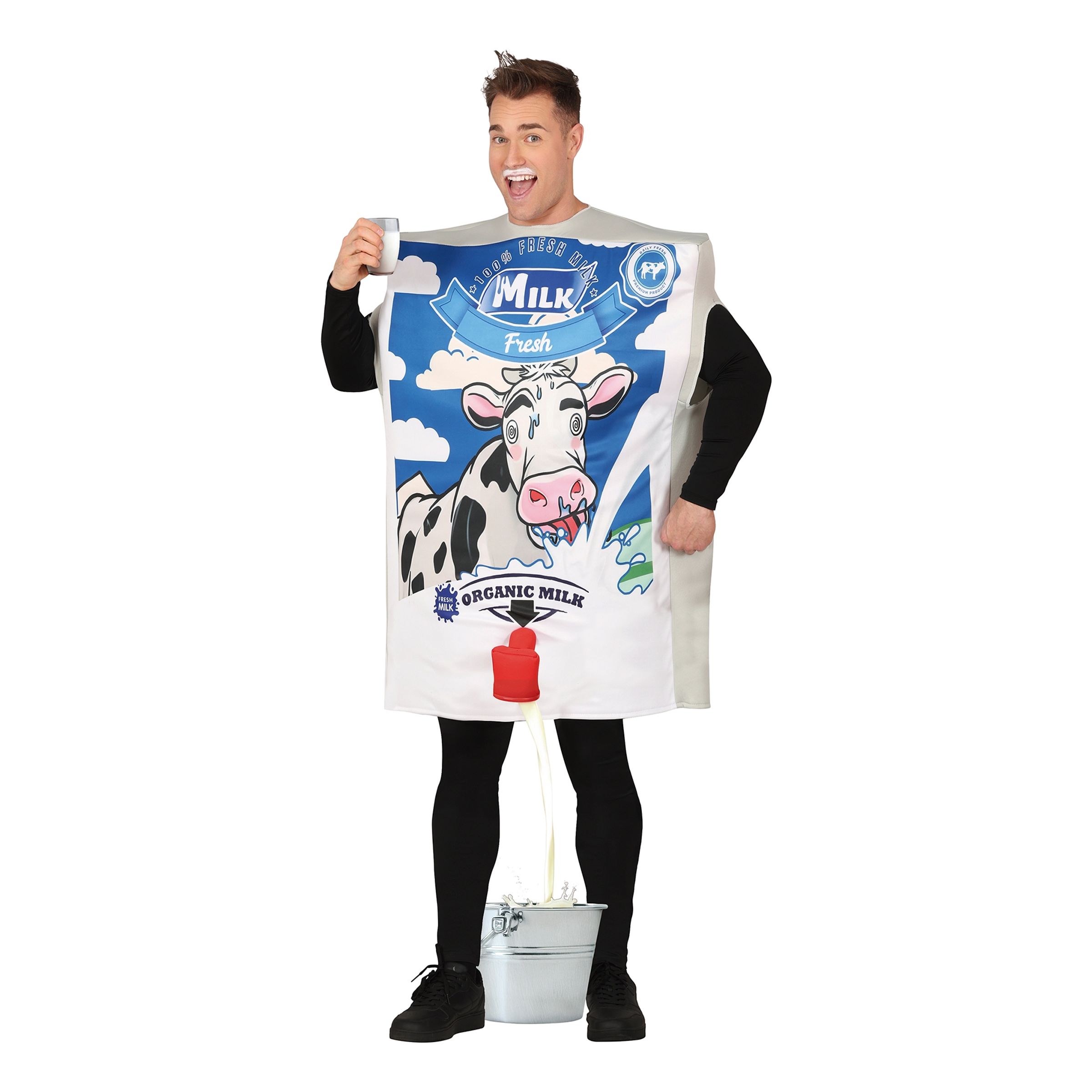 Mælkekarton Kostume - One size