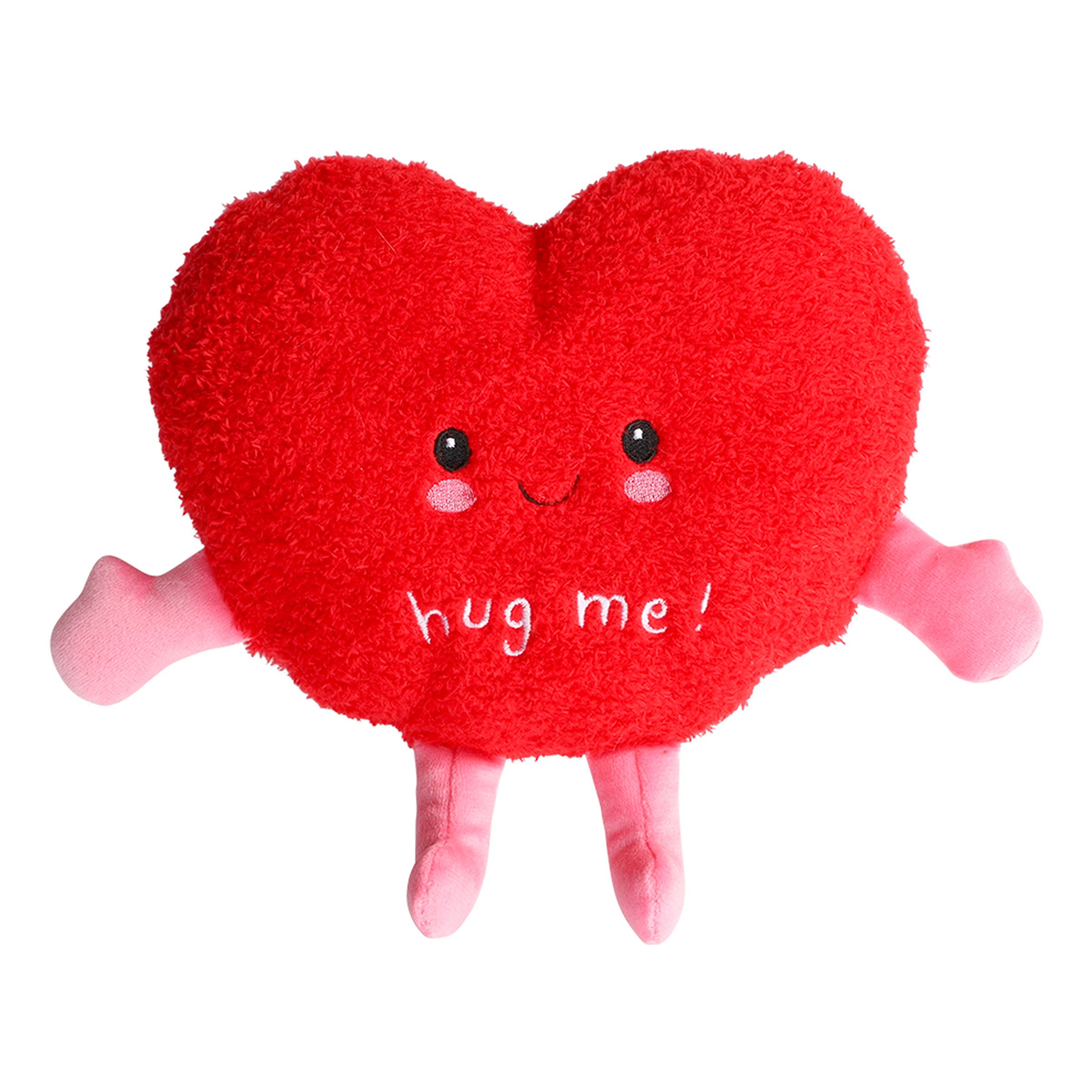 Plush hjerte bamse "Hug me" - 13 cm