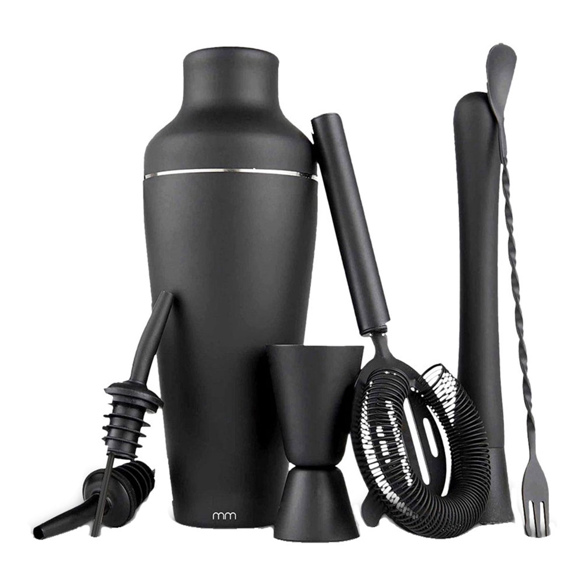MM Svart Cocktailset | Hem - Bartillbehör - Barutrustning - Shakers | Pryloteket