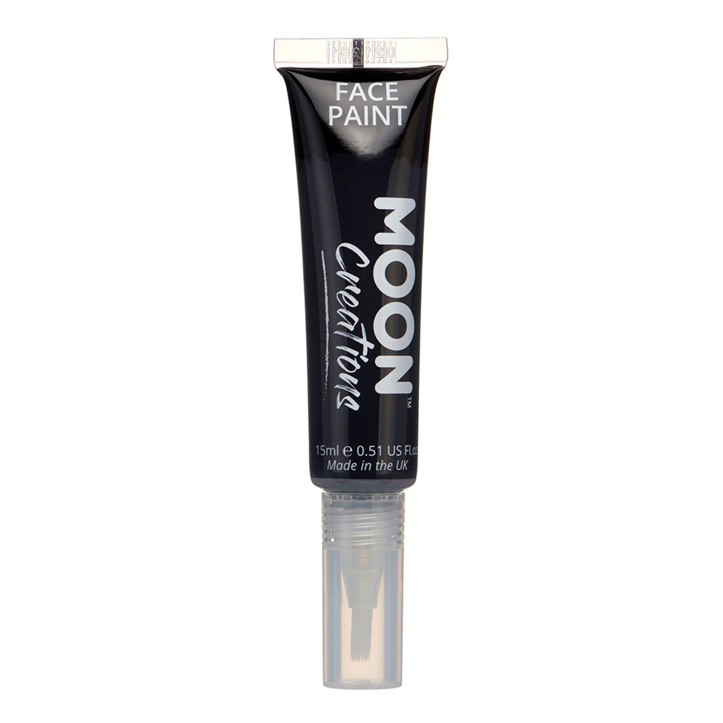 Moon Creations Ansigts- og Kropsfarve med Applikator - Sort