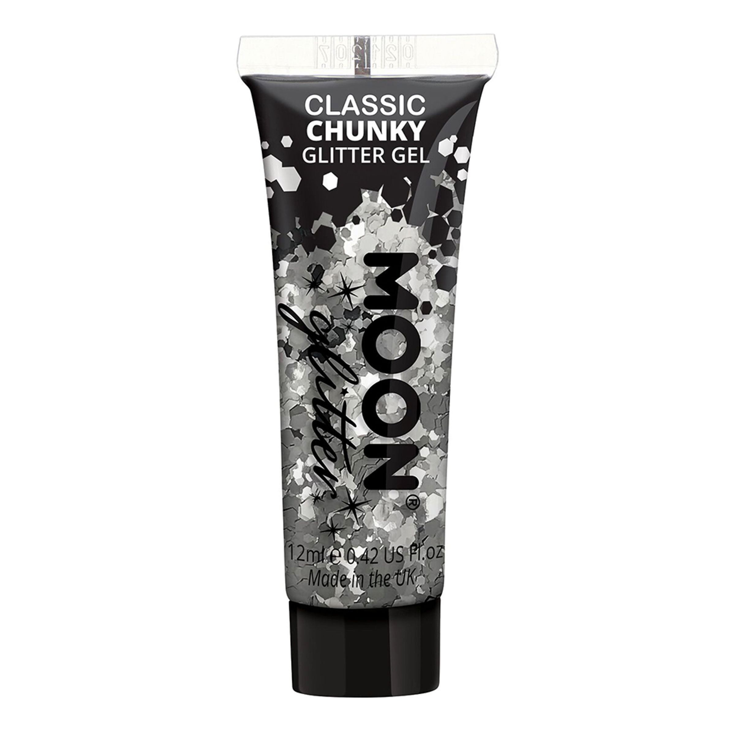 Moon Creations Chunky Glitter Gel - Sølv