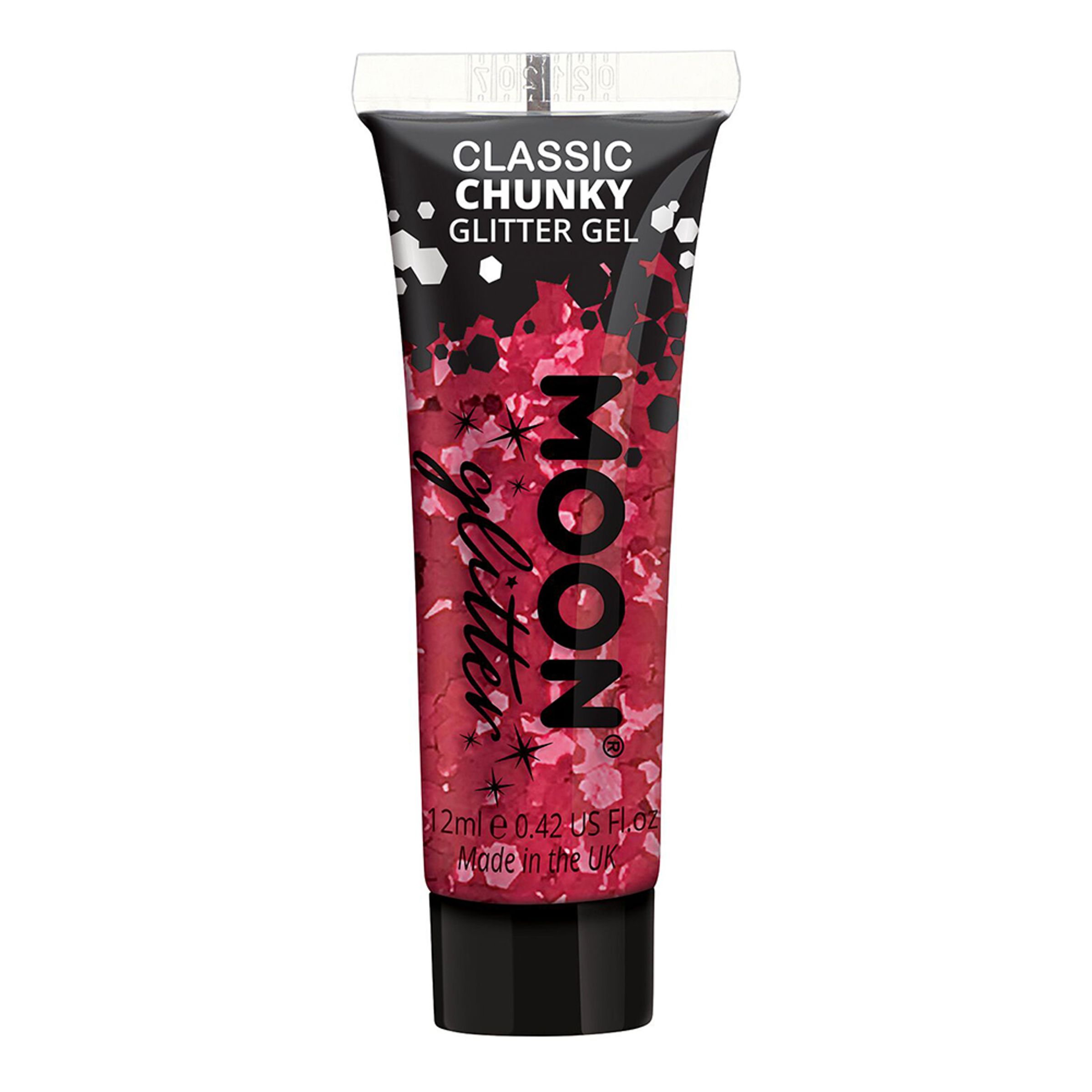 Moon Creations Chunky Glitter Gel - Rød