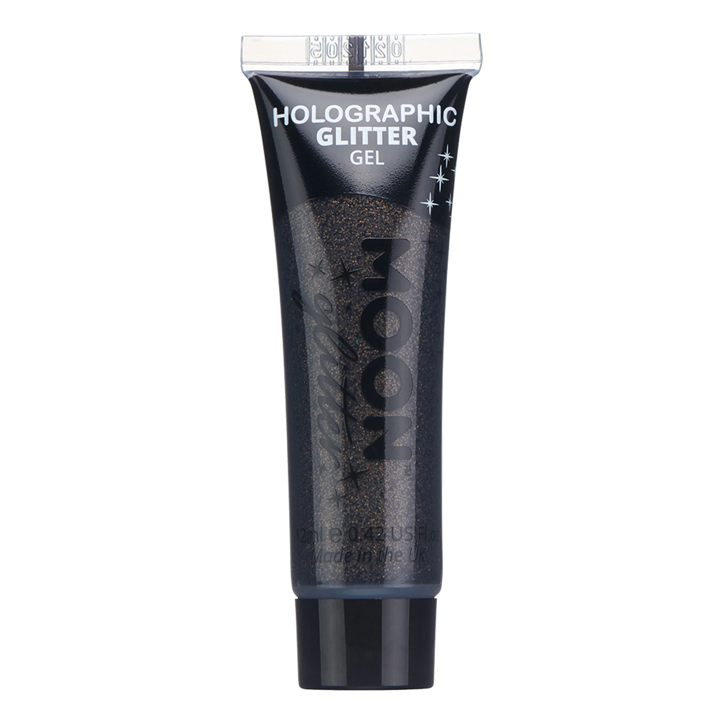 Moon Creations Holografisk Fine Glitter Gel - Sort