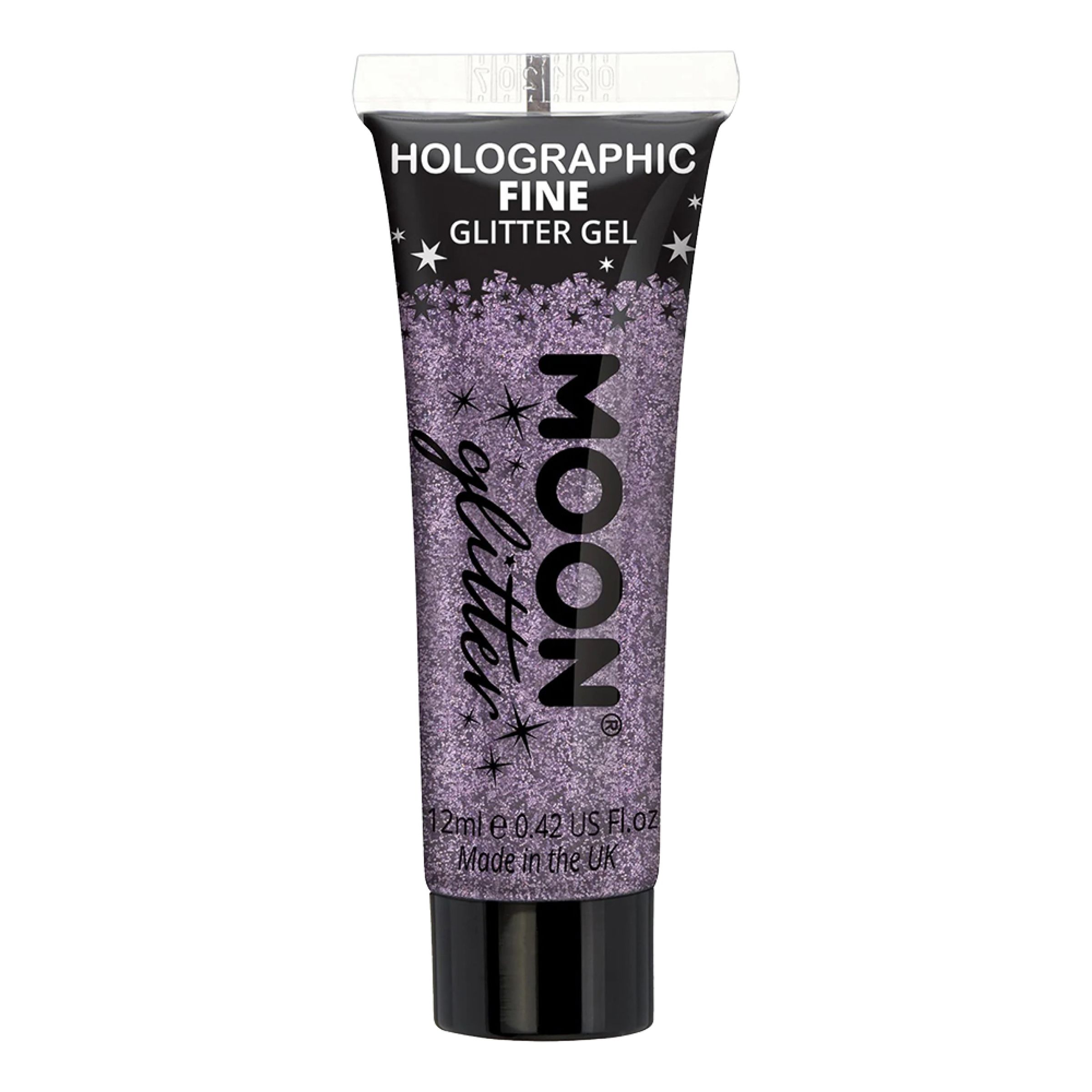 Moon Creations Holografisk Fine Glitter Gel - Lilla