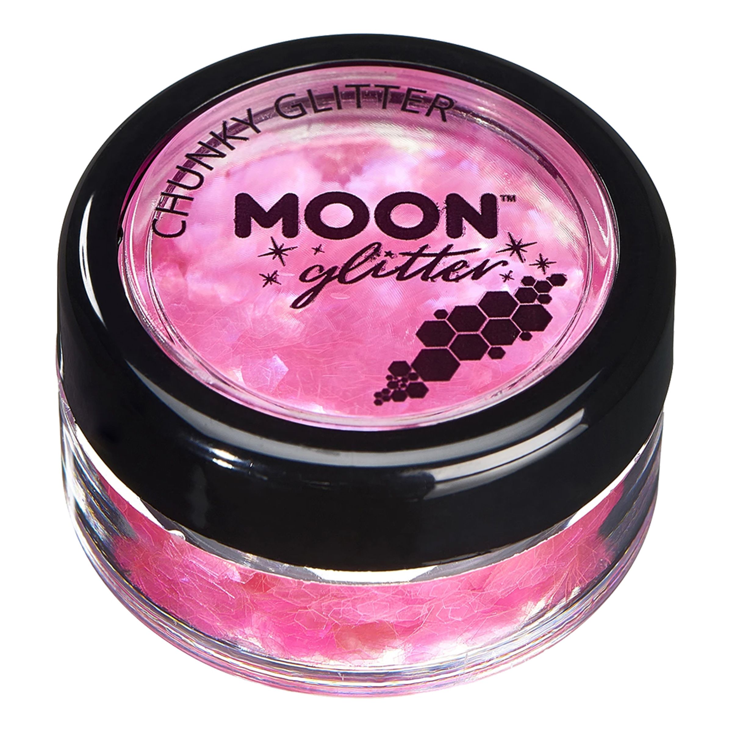 Moon Creations Iridescent Chunky Glitter - Lyserød