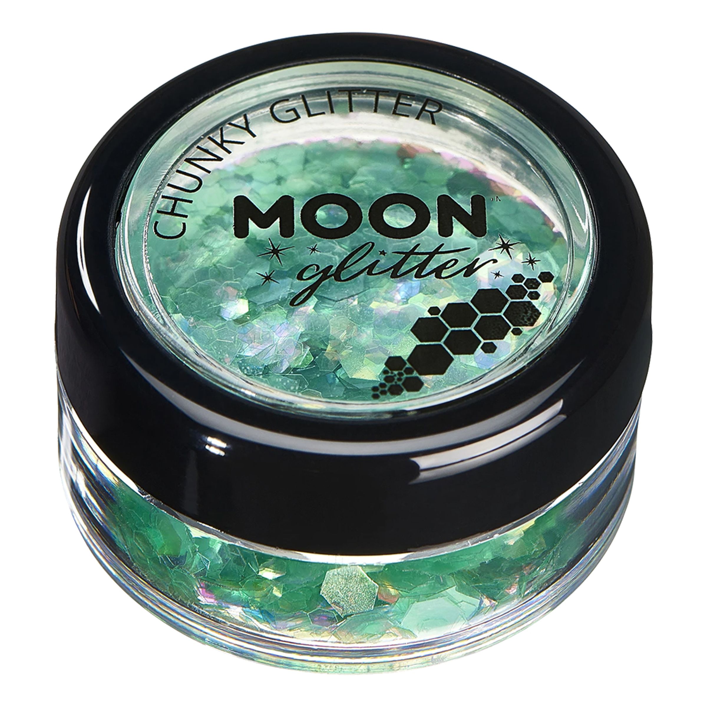 Moon Creations Iridescent Chunky Glitter - Grøn