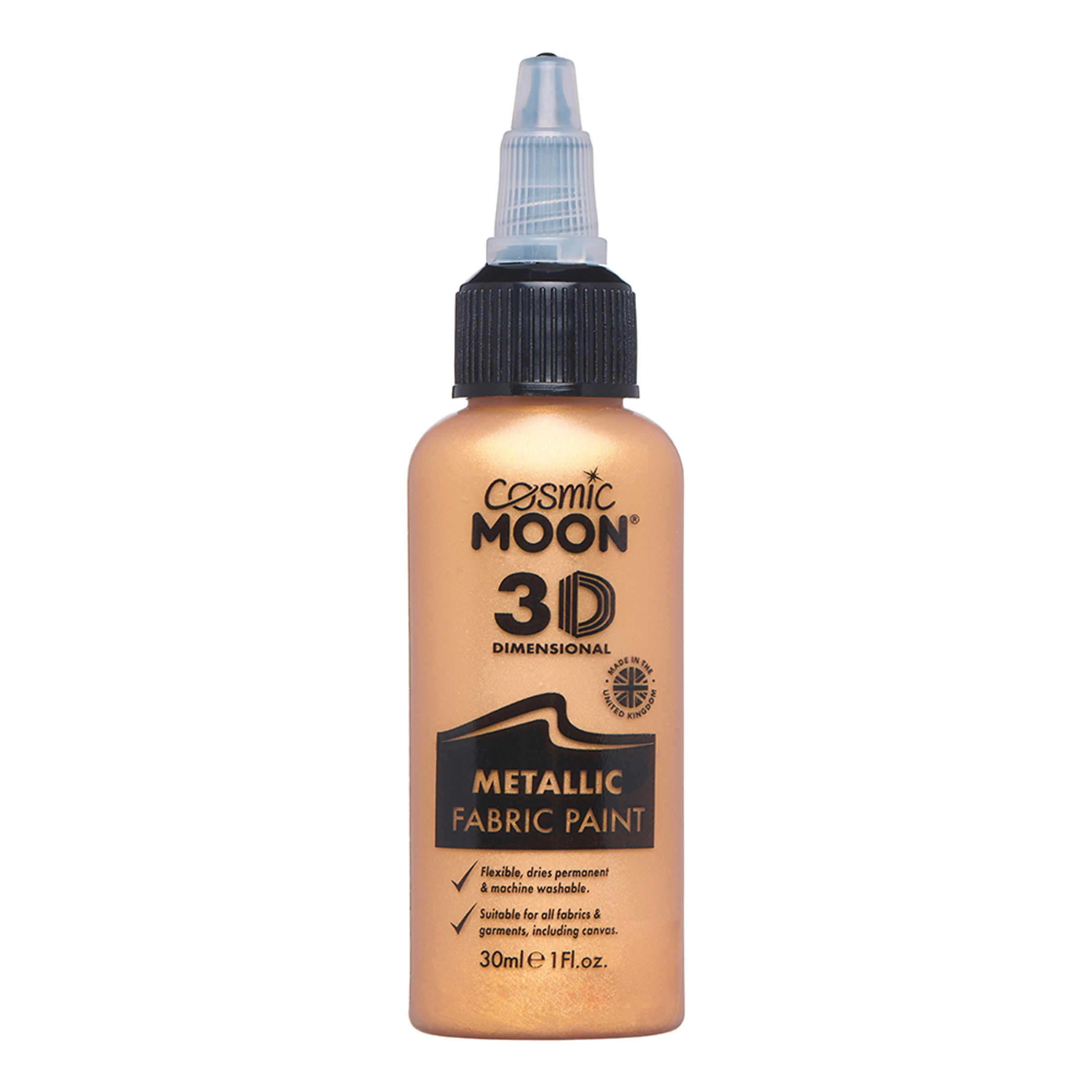 Moon Creations Metallic Tekstilfarve - Guld