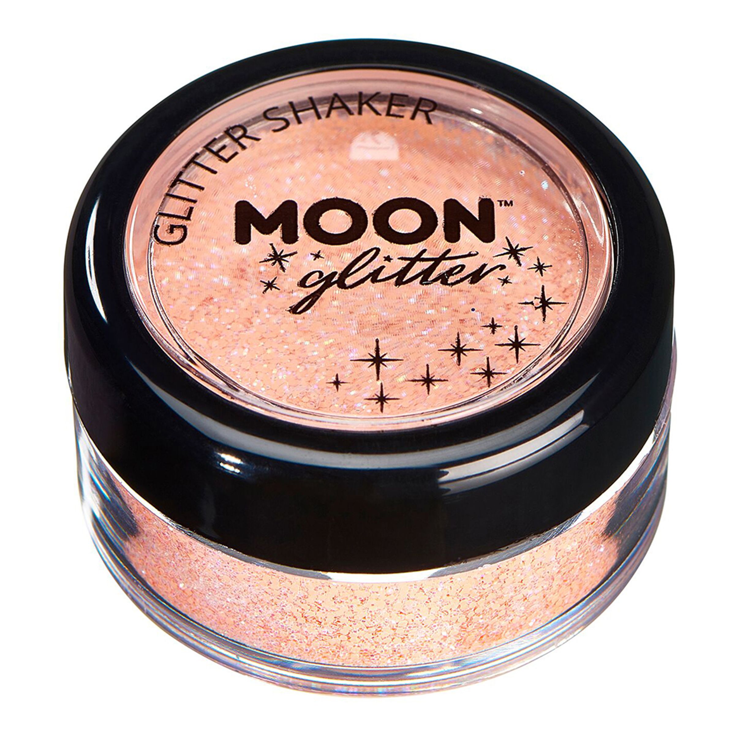 Moon Creations Pastel Glitter Shaker - Peach | Hem - Teman - Evenemang - Festival | Maskeradspecialisten