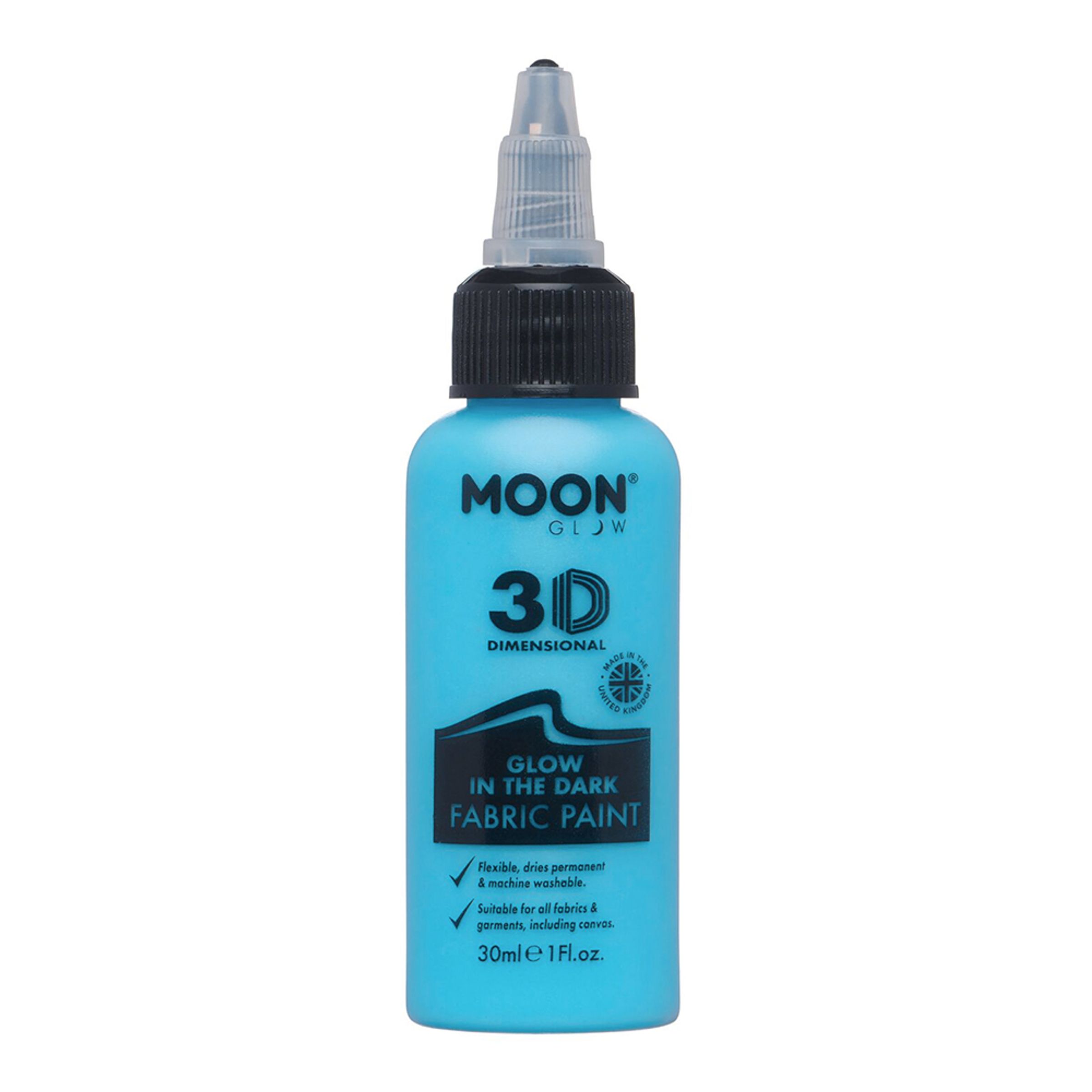 Moon Creations Självlysande Textilfärg - Blå | Hem - Teman - Högtider - Student | Party Outlet