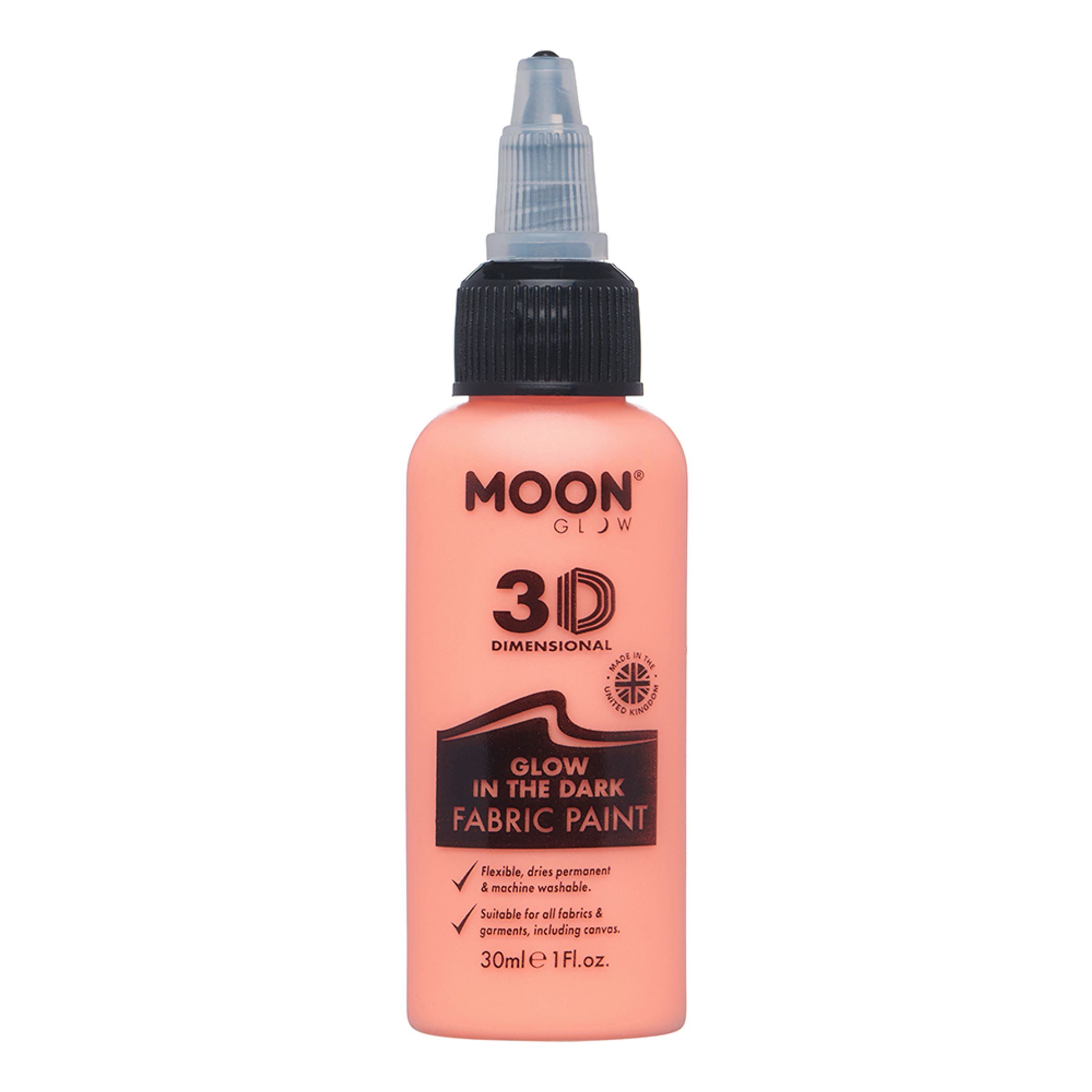 Moon Creations Selvlysende Tekstilfarve - Orange