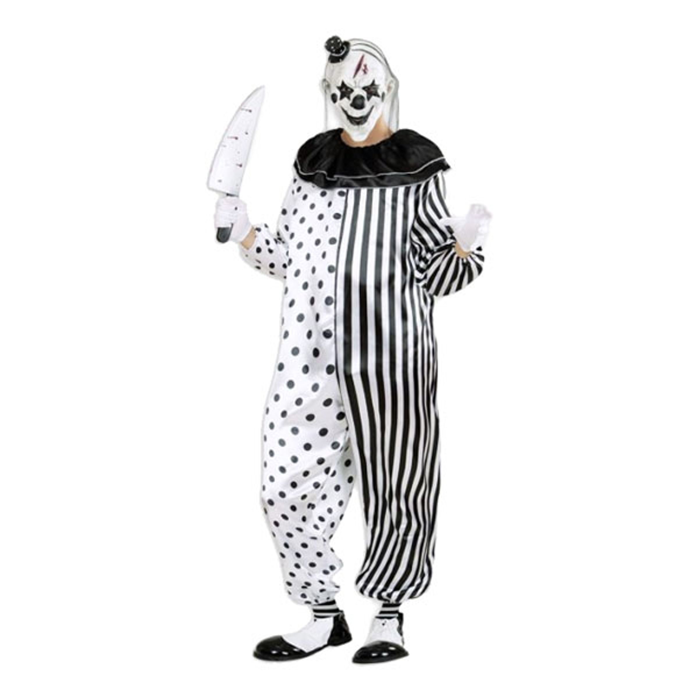 Mördar Pierrot Maskeraddräkt - Small