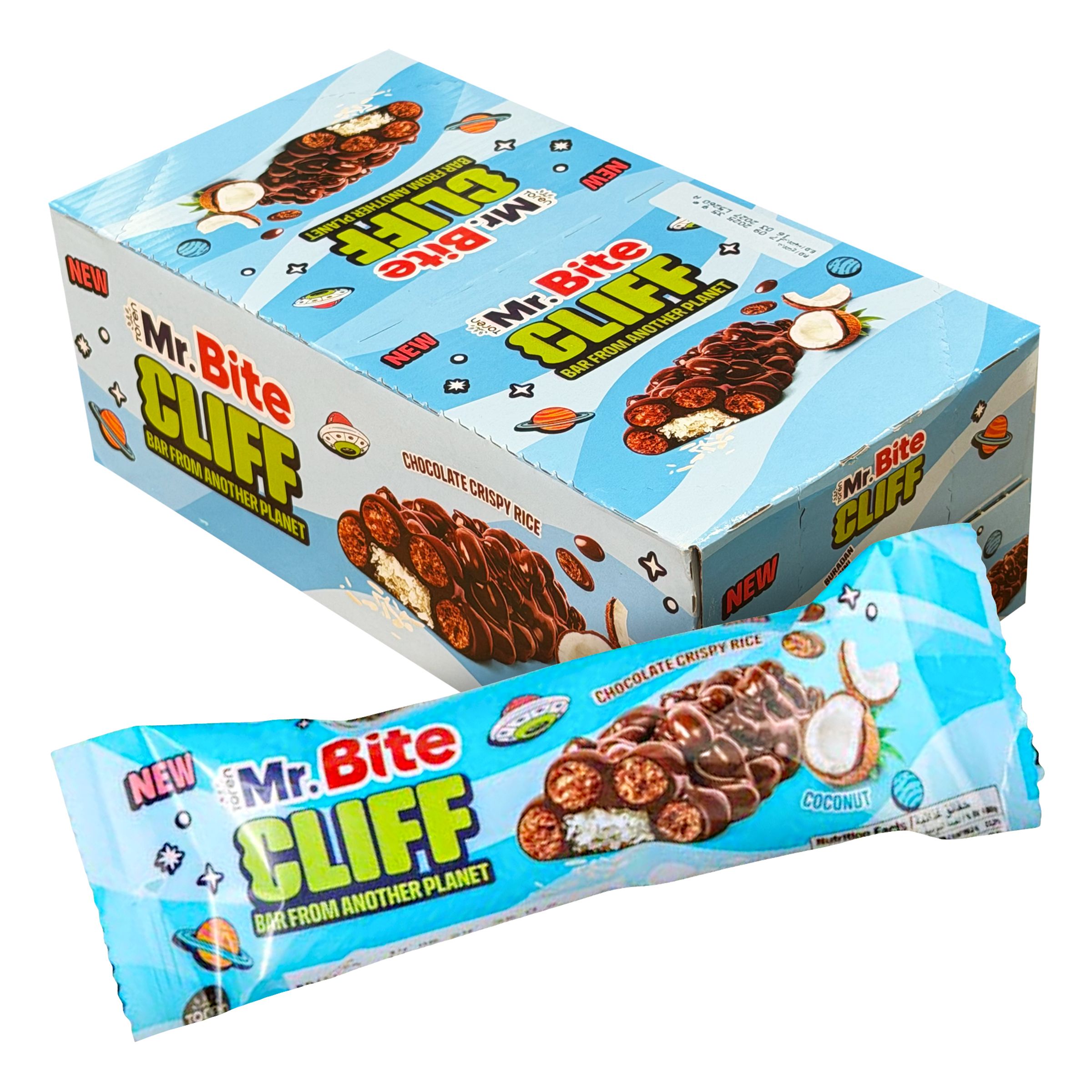 Mr. Bite Cliff Chokoladebarer med Kokos 24-pak