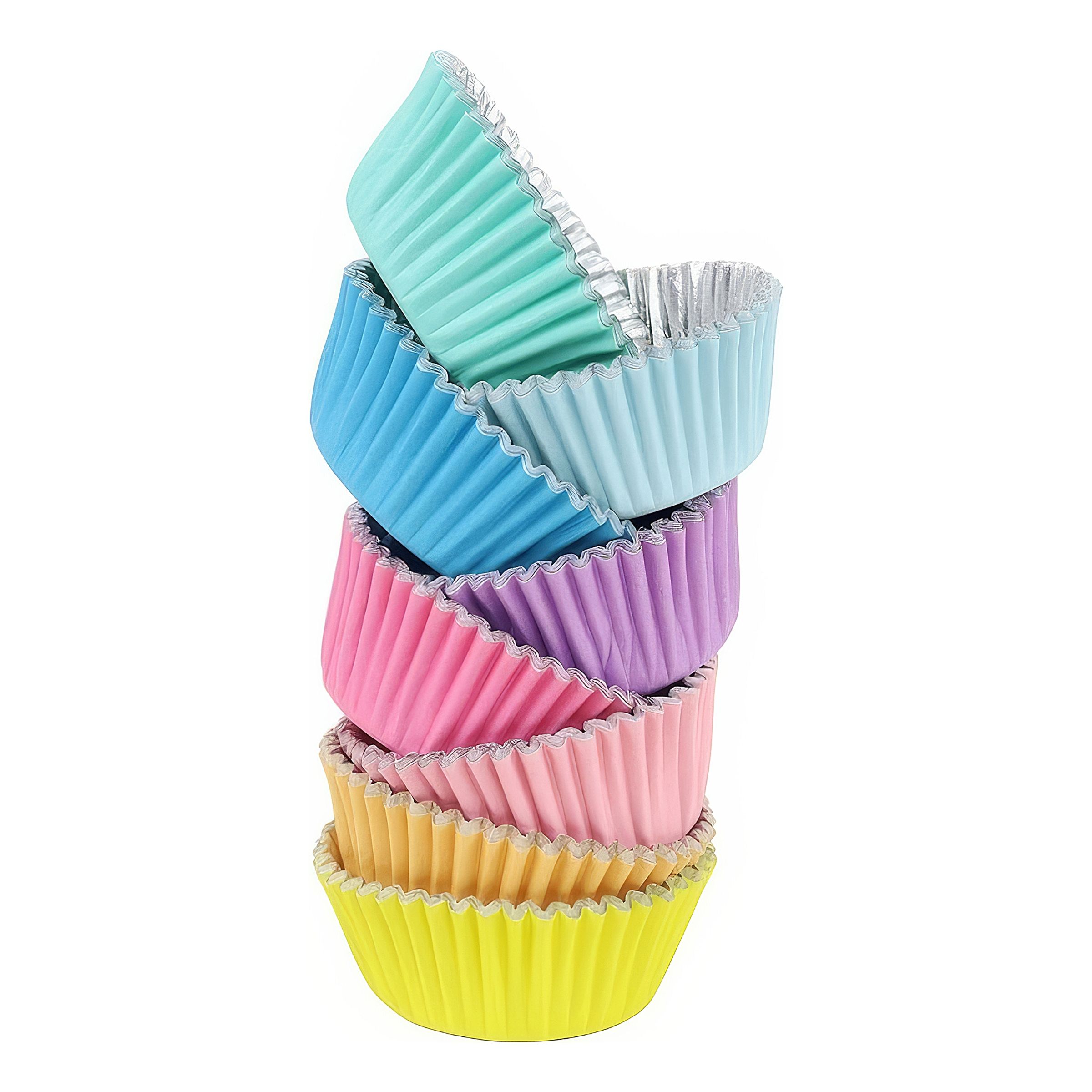 PME Muffinsforme Folierede Farvemix Pastel - 104-pak