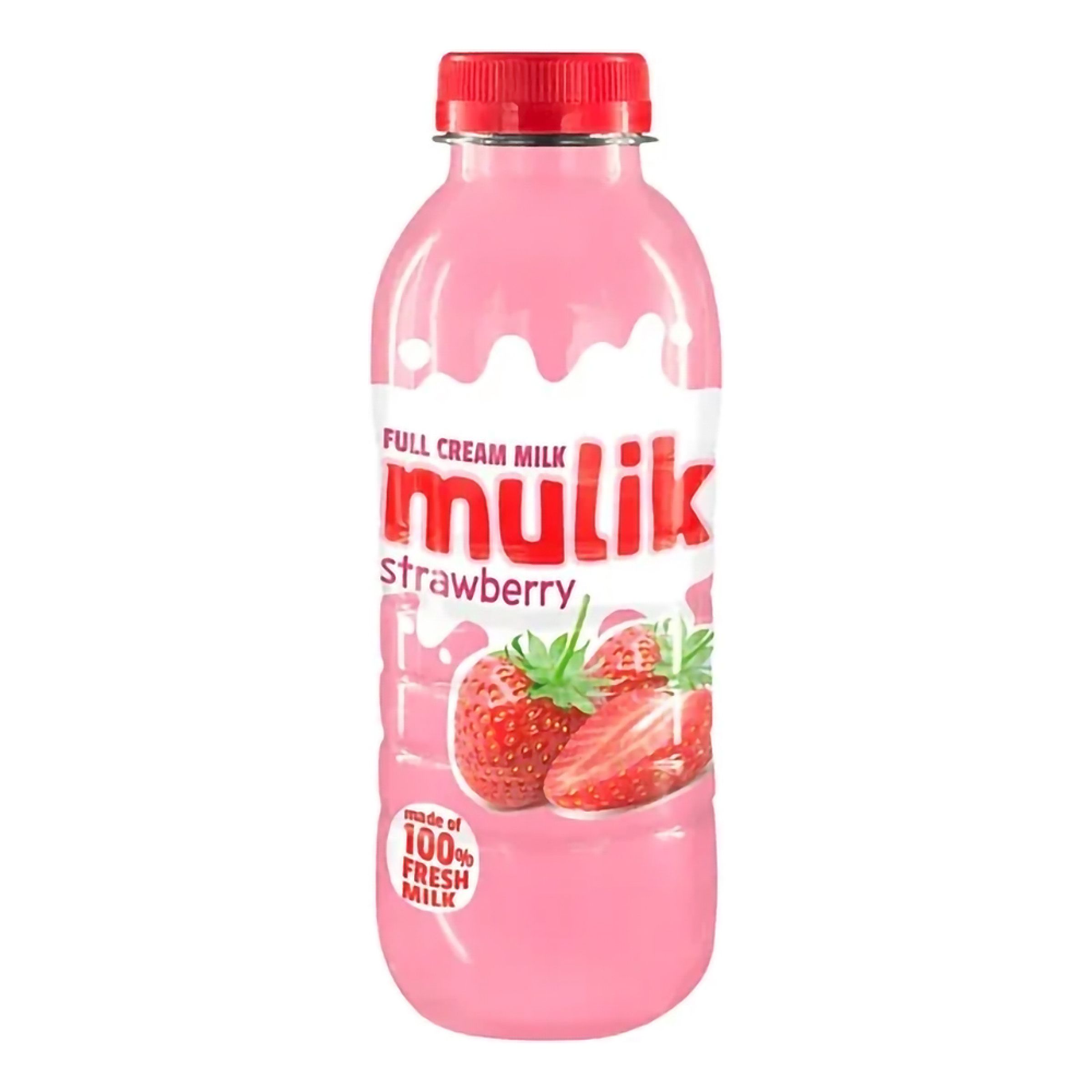 Mulik Jordbær Mælke drik - 500 ml