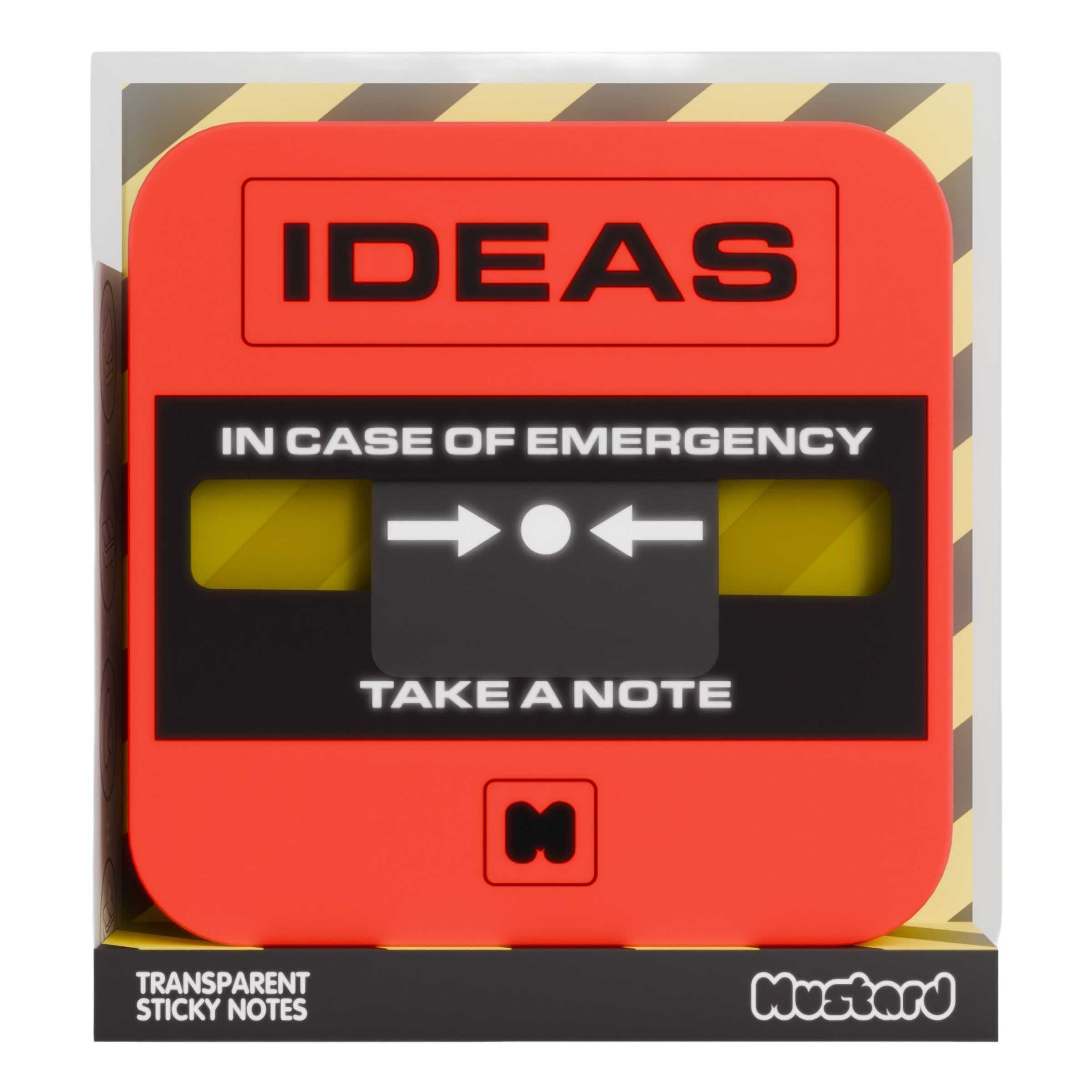 Mustard - Emergency Sticky Notes - 100 Sheets