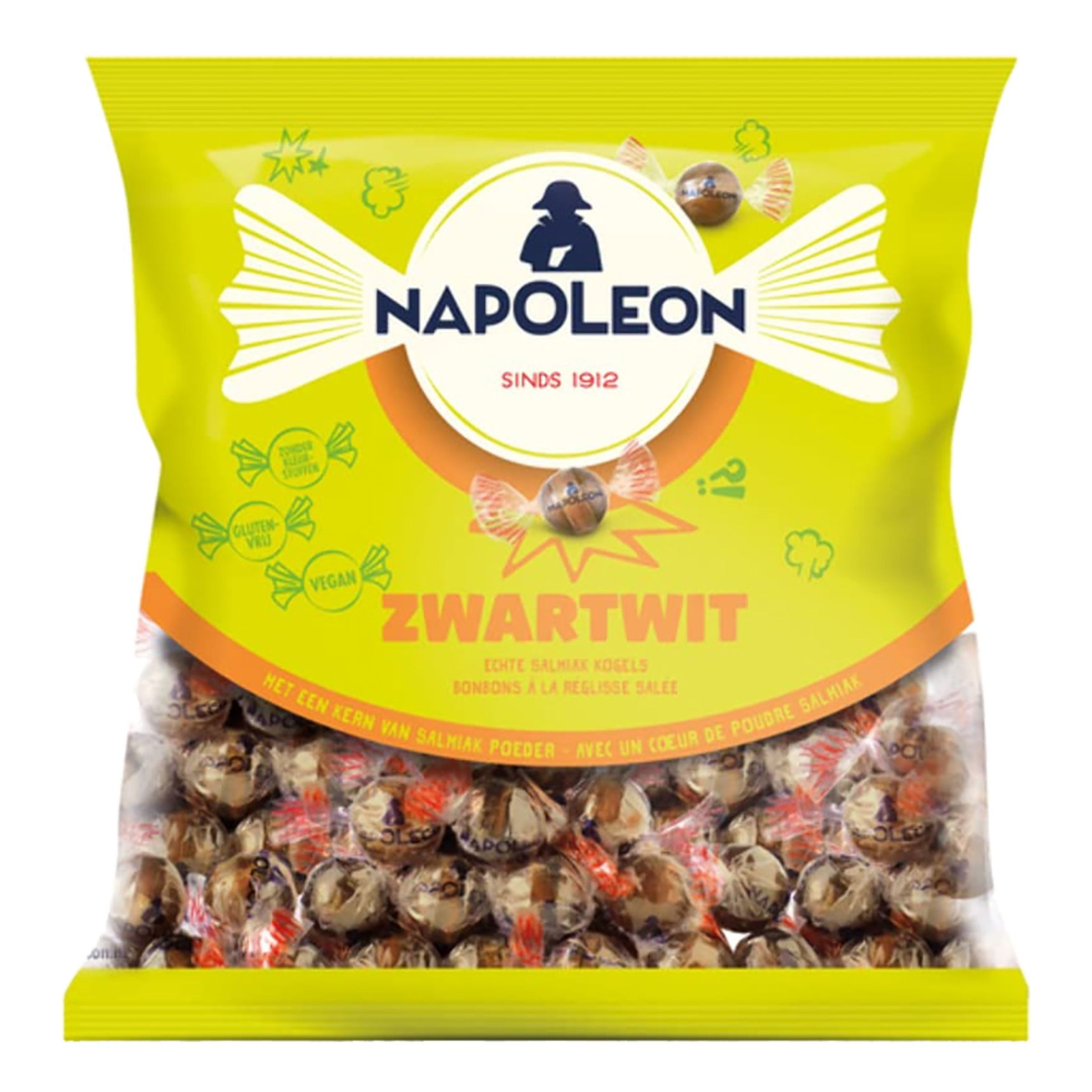 Napoleon Kanonkulor Saltlakrits Storpack - 1 kg | Hem - Godis & Läsk - Godis - Retrogodis | Maskeradspecialisten