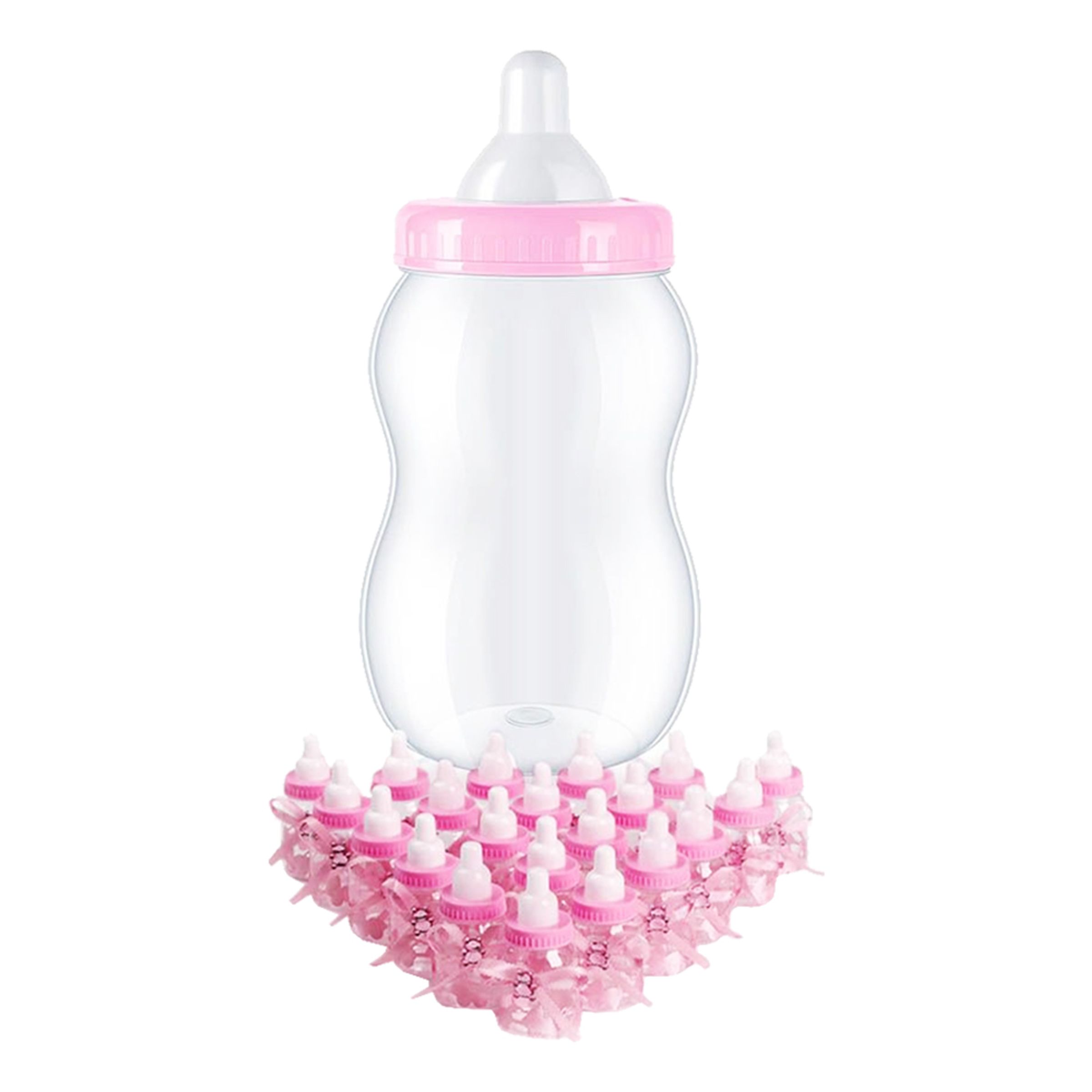 Nappflaska med Miniflaskor - Rosa | Hem - Teman - Färger - Blå | Party Outlet