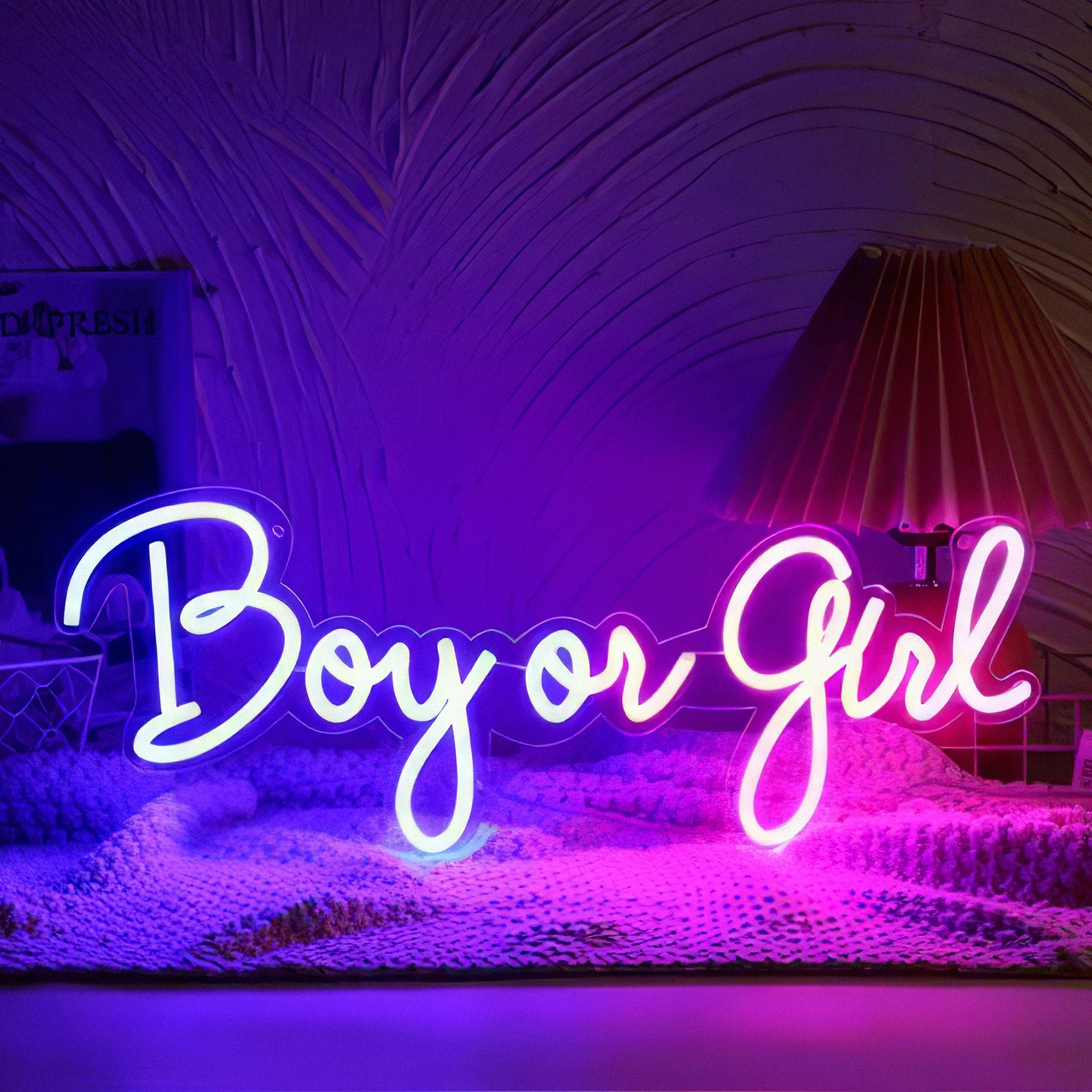 Neonskilt Boy or Girl