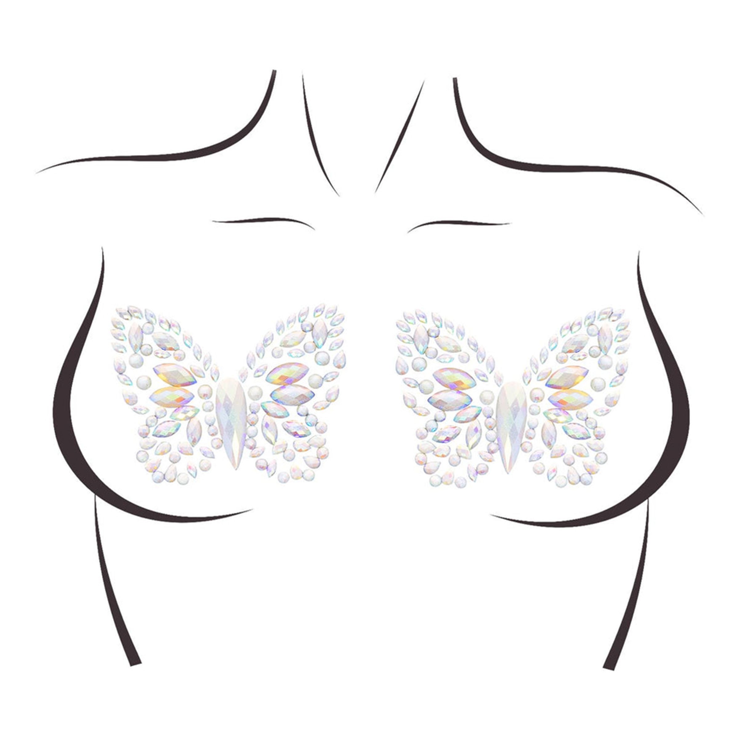 Nipple Cover Sommerfugl Glow in the Dark