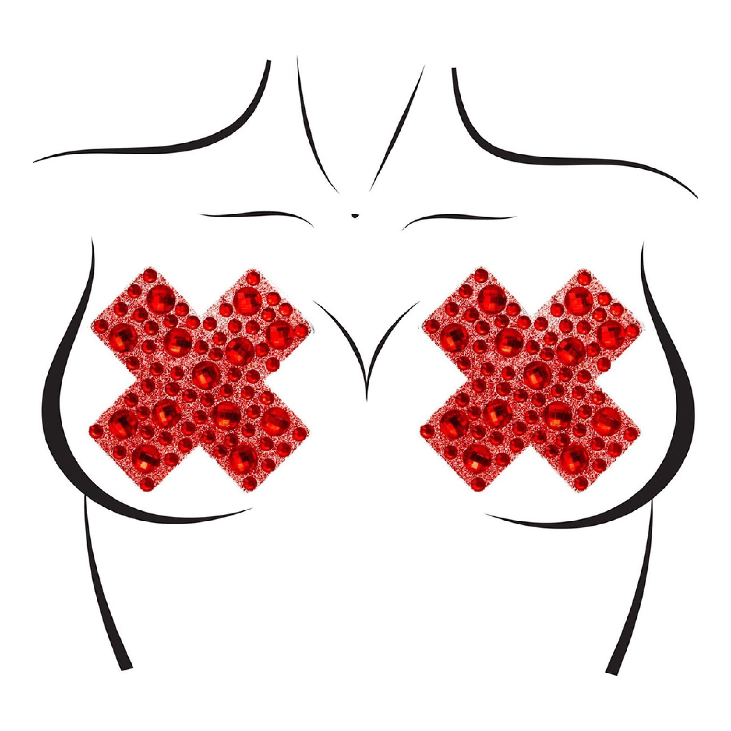 Nipple Covers Jewels X Rød Deluxe