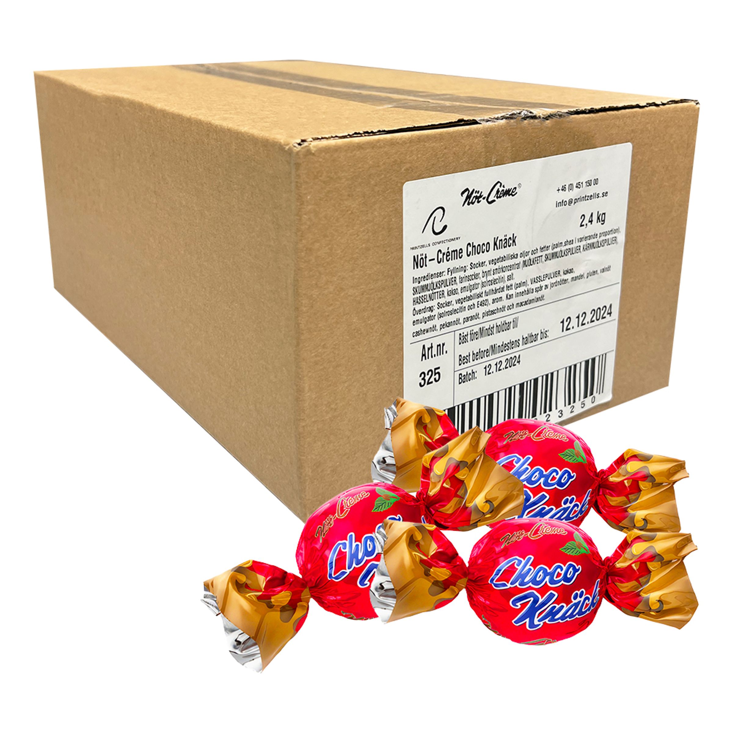 Nöt-Créme Choko Knäck Praliner Storpack - 2,4 kg | Hem - Godis & Läsk - Godis - Choklad | Maskeradspecialisten