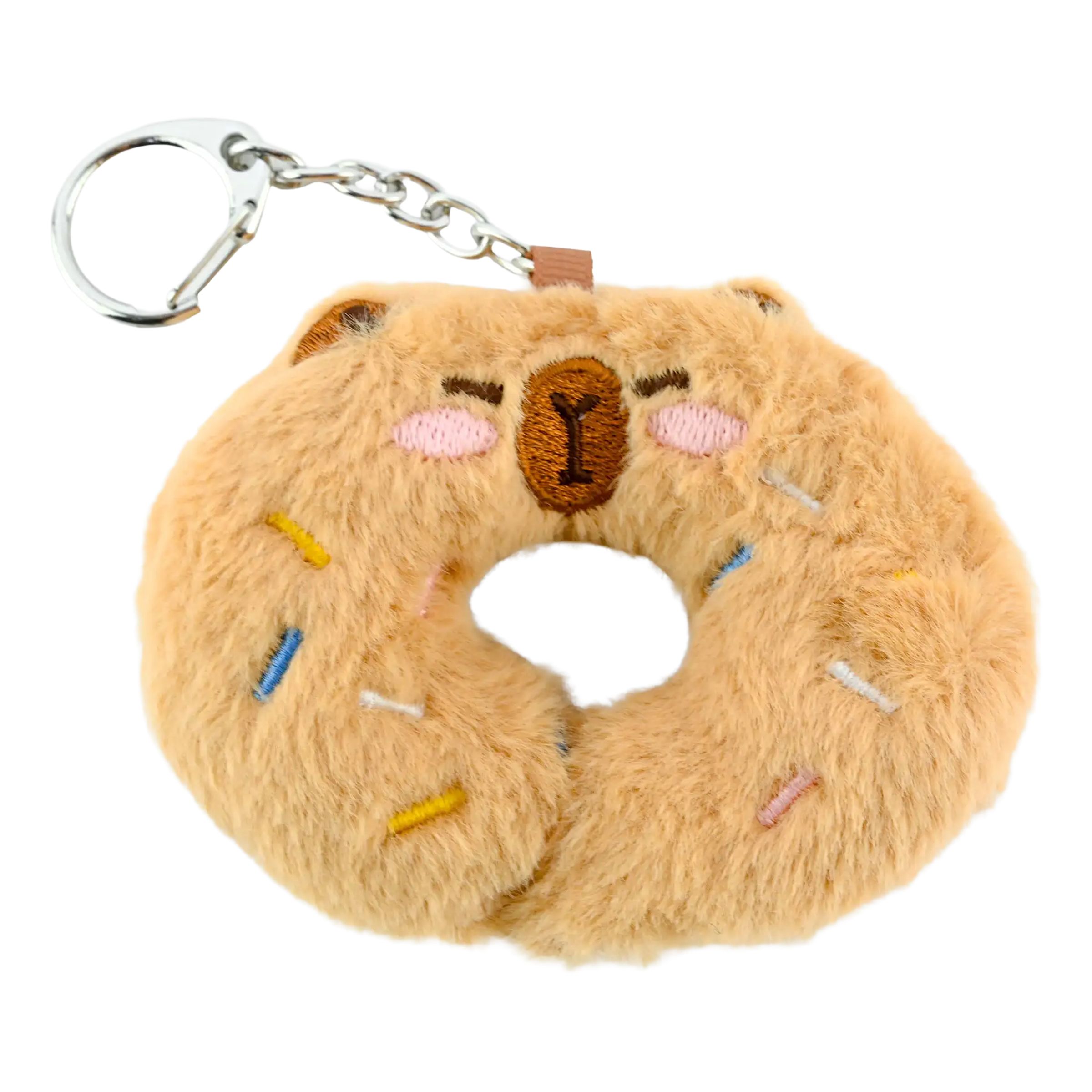 Nyckelring Capybara Donut | Hem - Roliga Prylar - Accessoarer - Nyckelringar & Nyckelband | Pryloteket