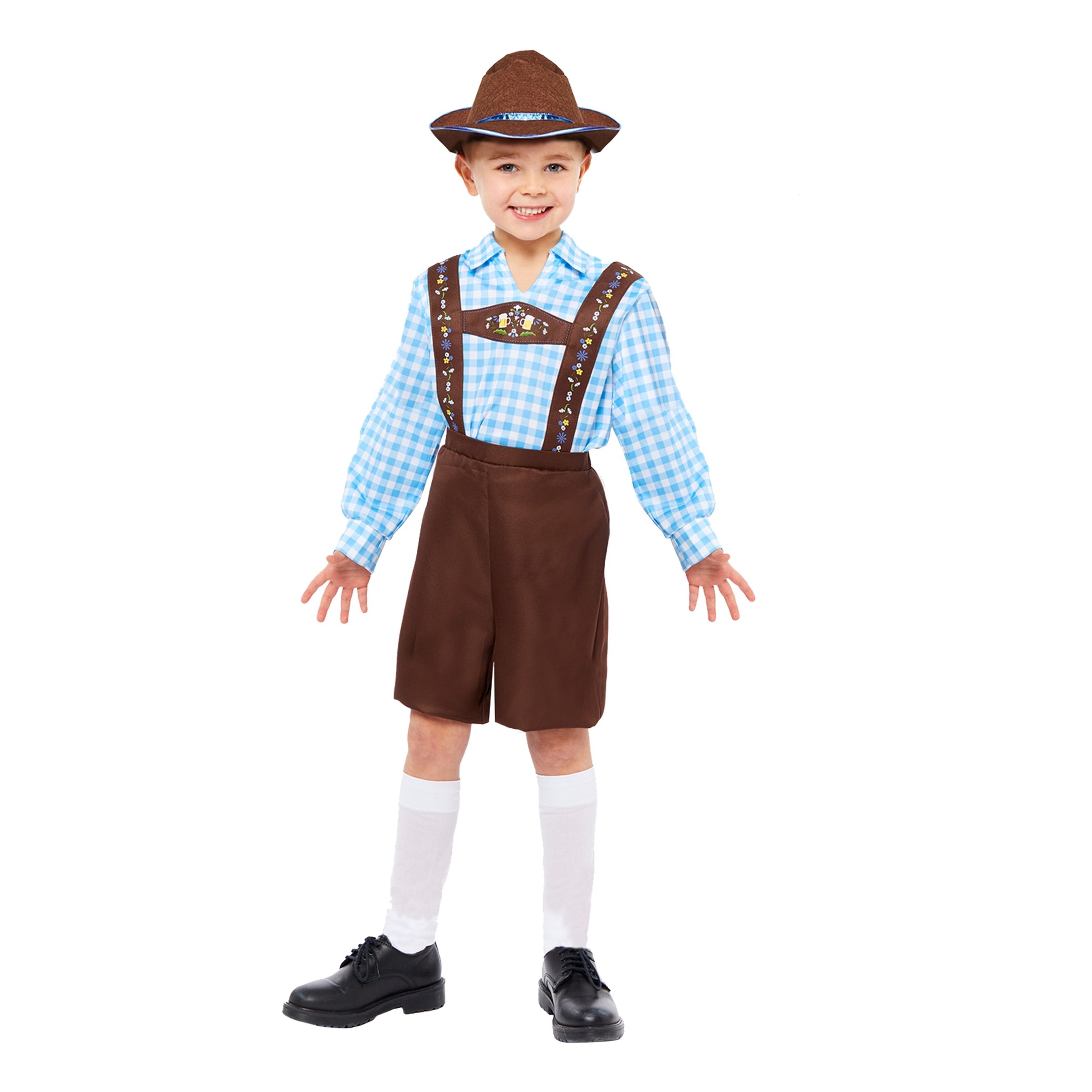 Oktoberfest Blå Barn Maskeraddräkt - X-Large | Hem - Maskerad - Maskeraddräkter - Barndräkter | Maskeradspecialisten