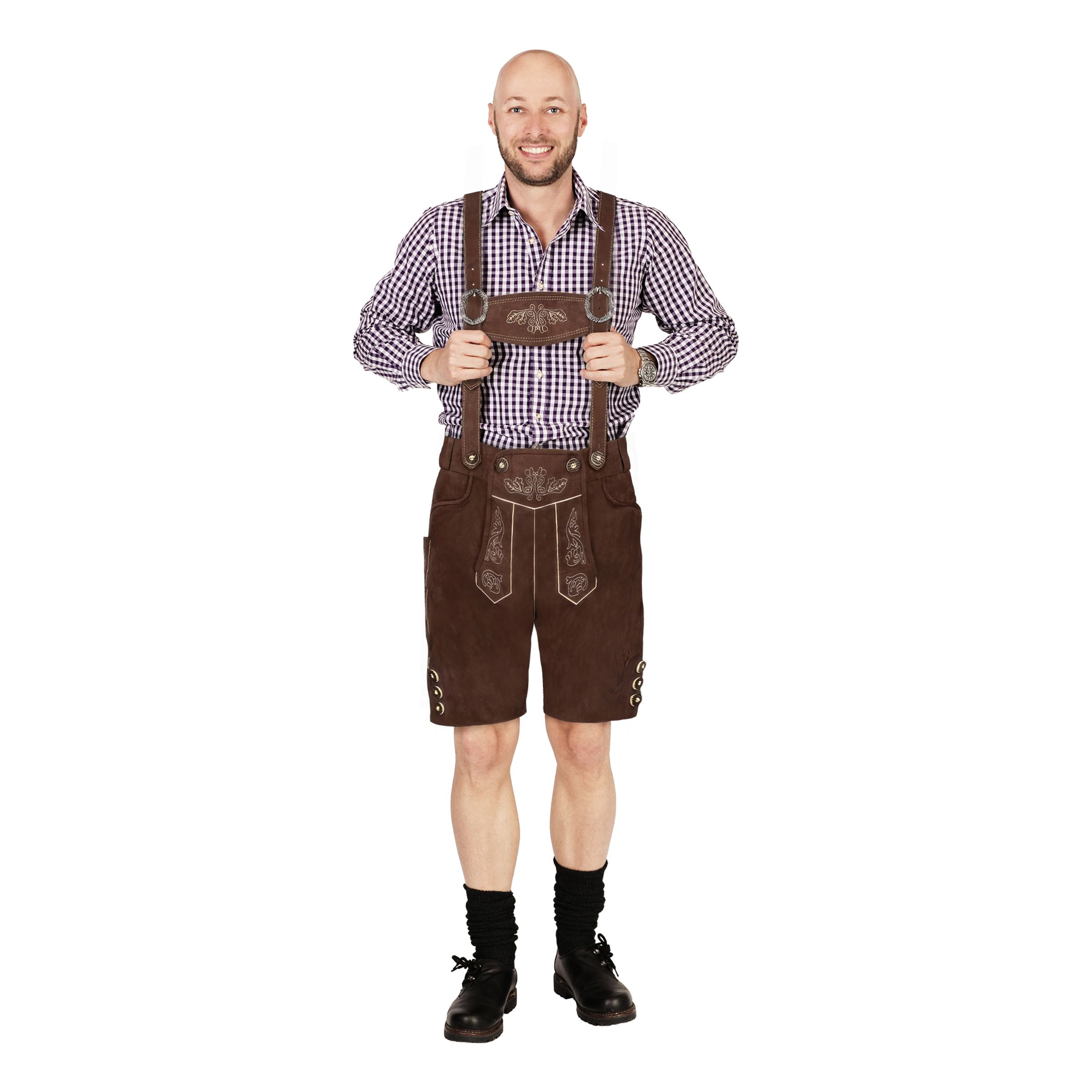 Oktoberfest Lederhosen Maskeraddräkt - 50 | Hem - Teman - Högtider - Oktoberfest | Maskeradspecialisten