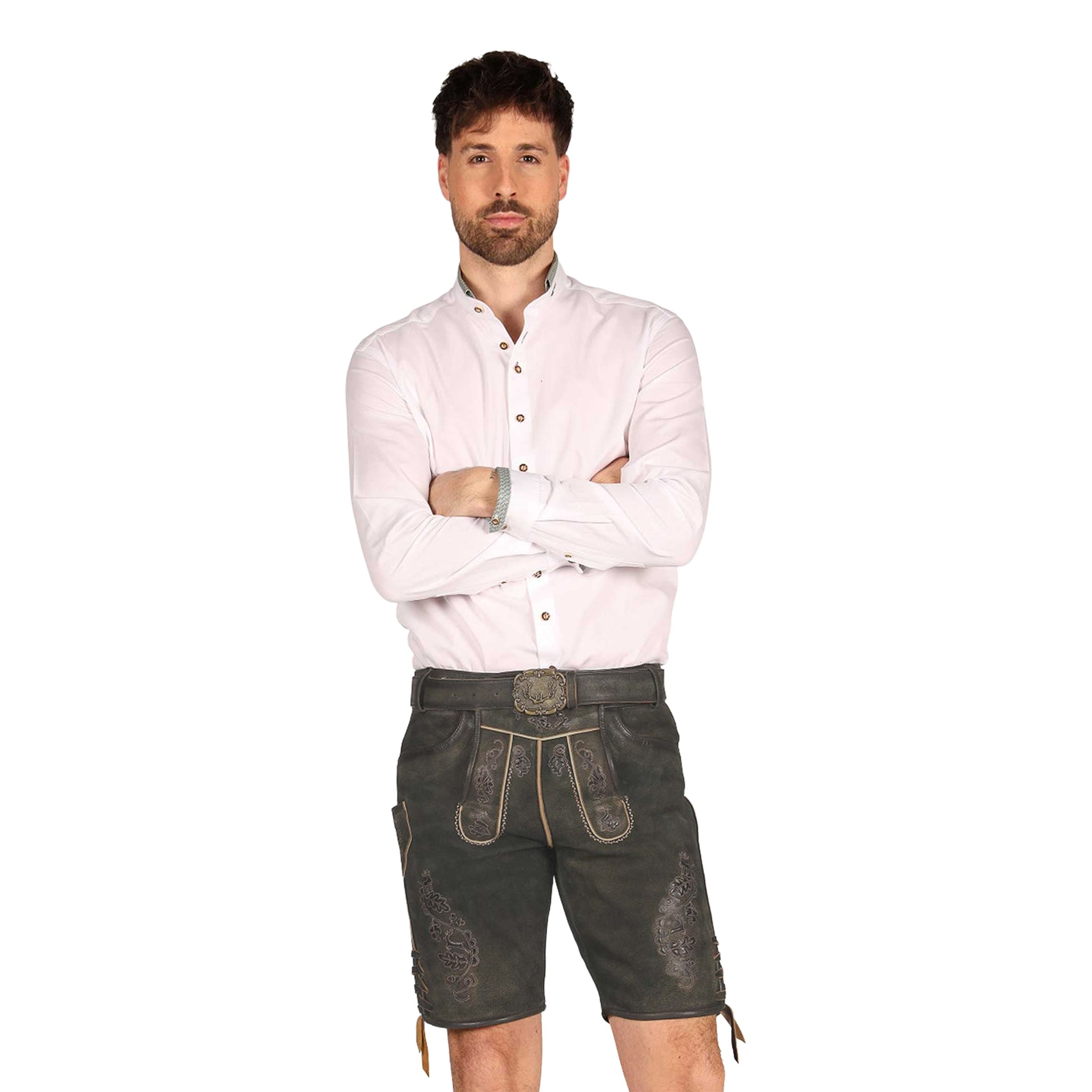 Oktoberfest Lederhosen Shorts Super Deluxe Mørkebrun Vintage - 60