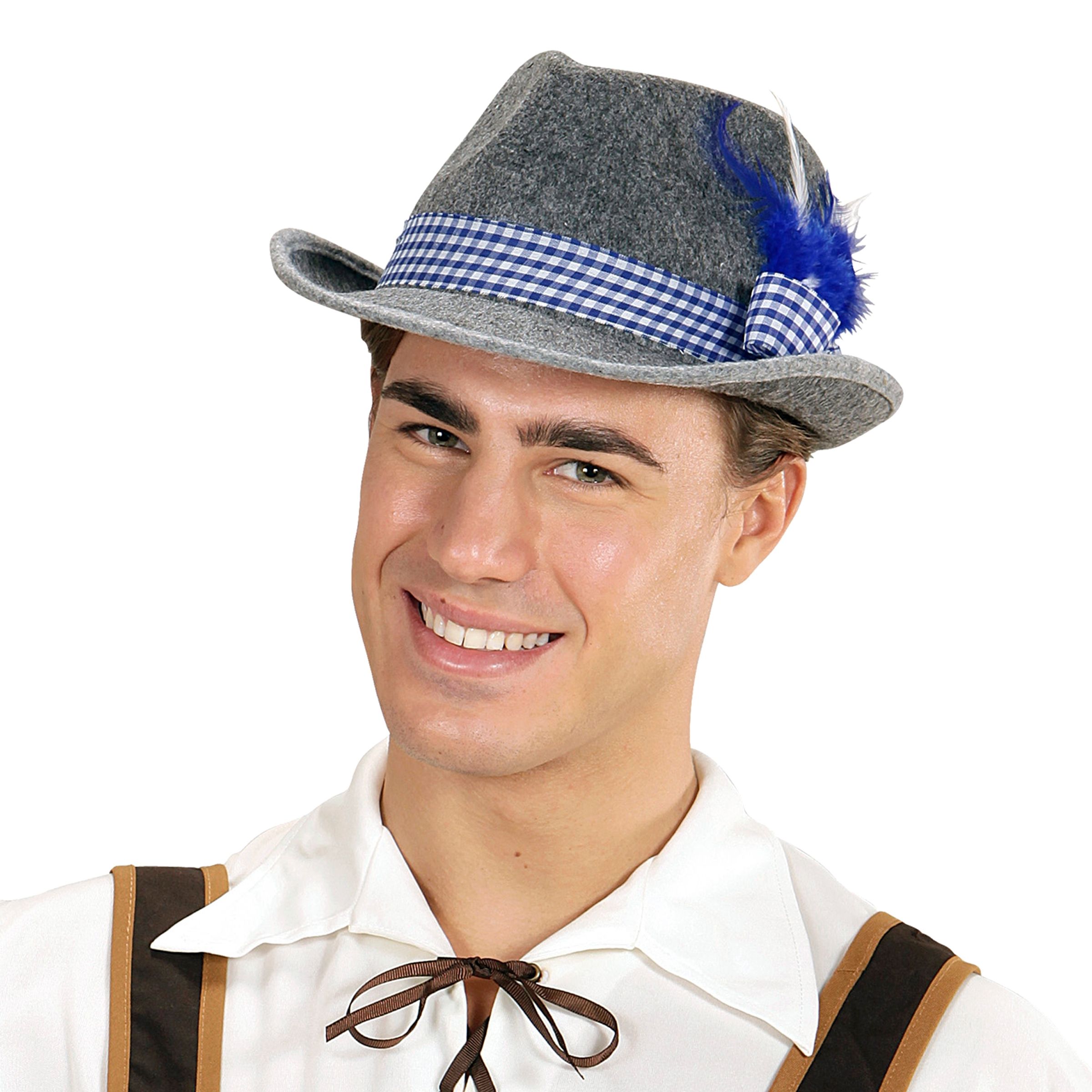 Oktoberfesthatt med Fjädrar - One size