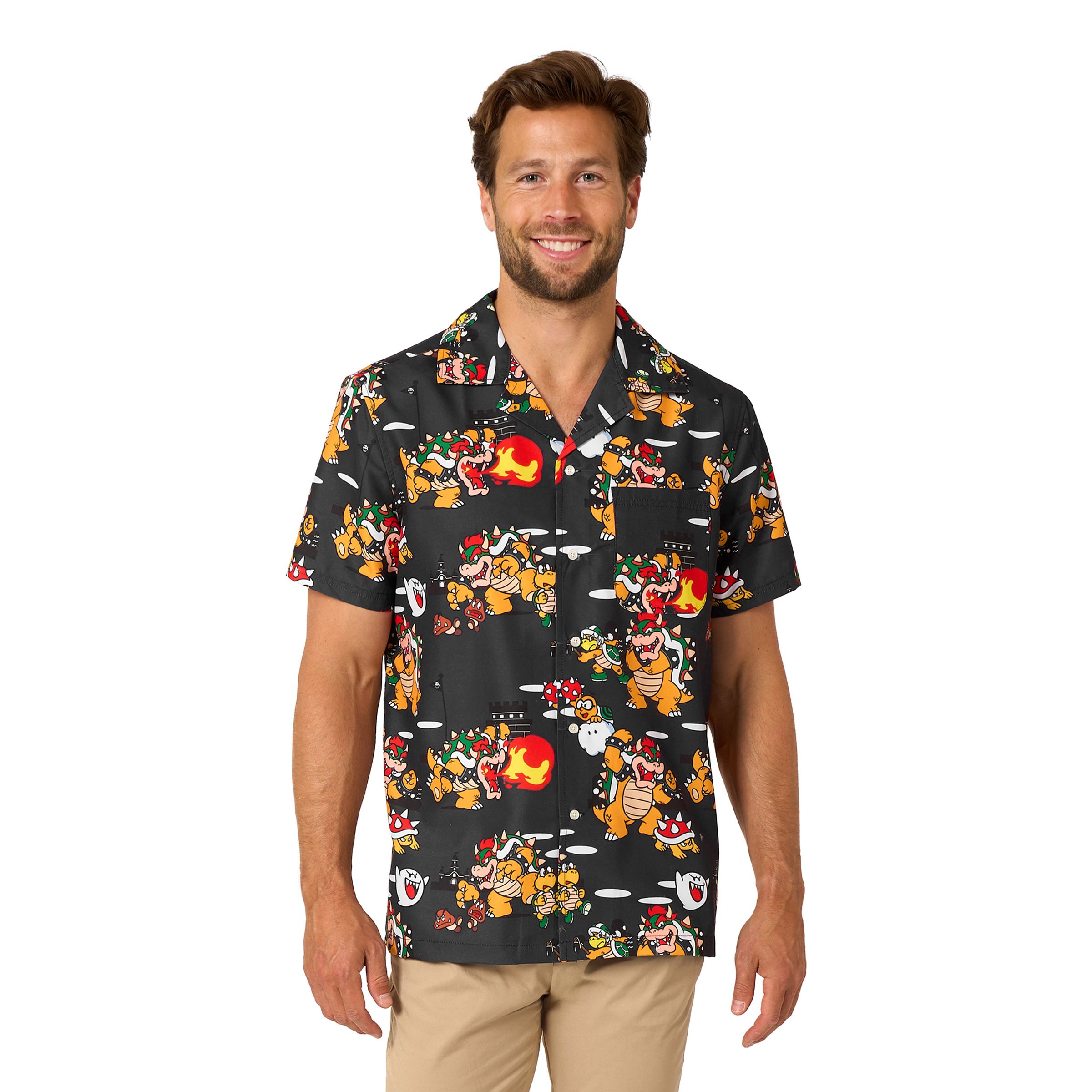 OppoSuits Bowsers Mayhem Skjorta - Medium | Hem - Teman - Varumärken - Nintendo | Pryloteket