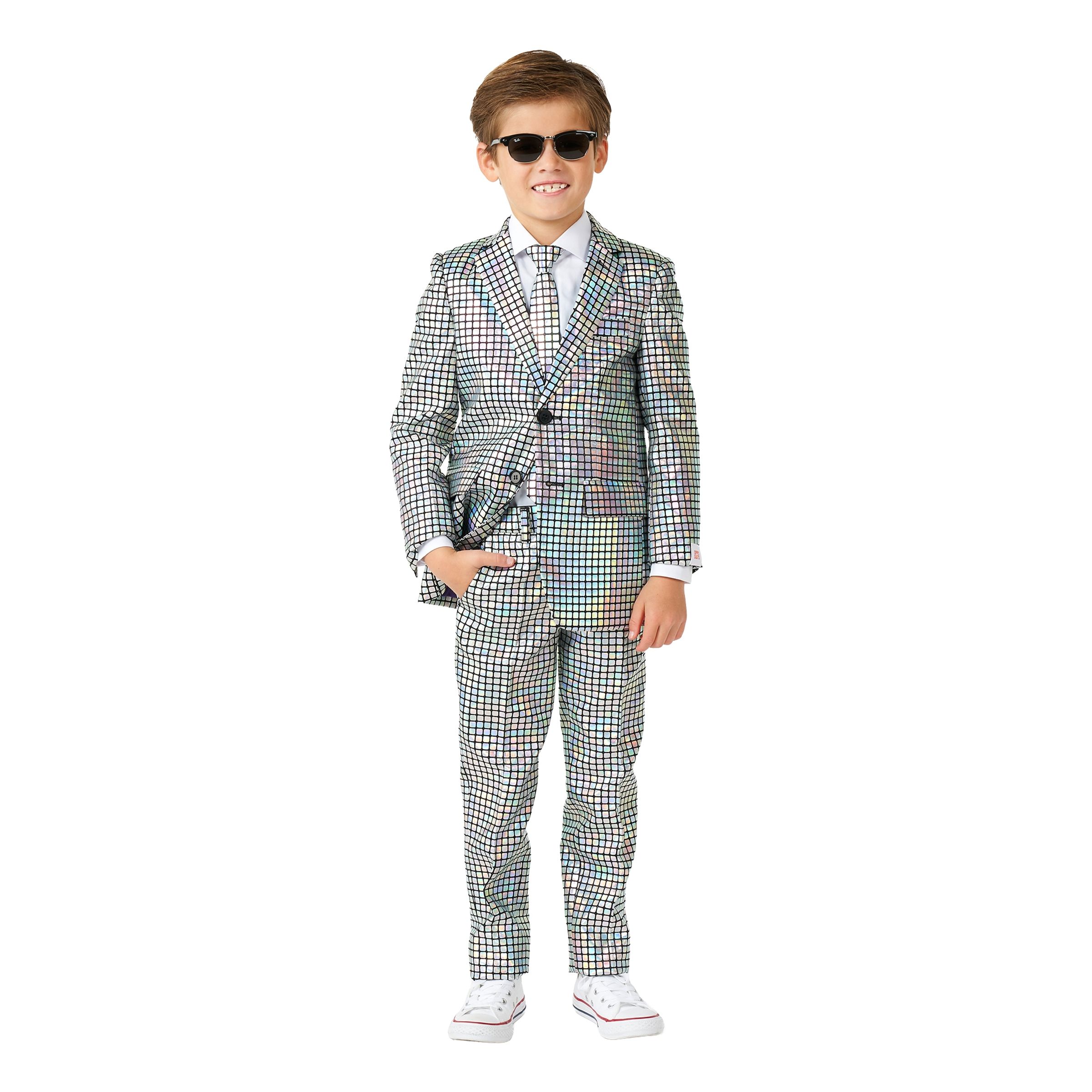 OppoSuits Boys Discoballer Jakkesæt - 98/104