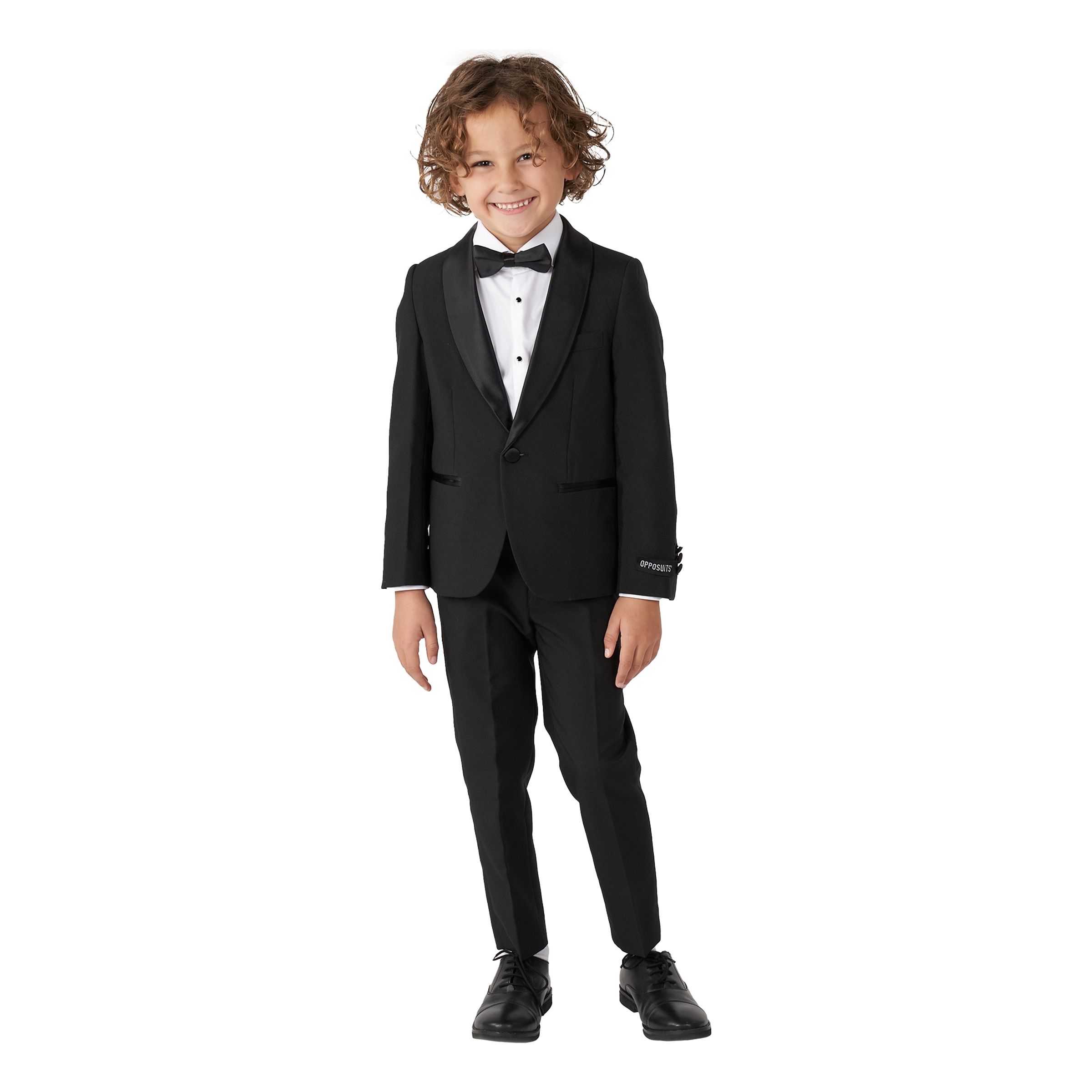 OppoSuits Boys Jet Set Black Smoking - 110/116 | Hem - Maskerad - Maskeraddräkter - Barndräkter | Maskeradspecialisten