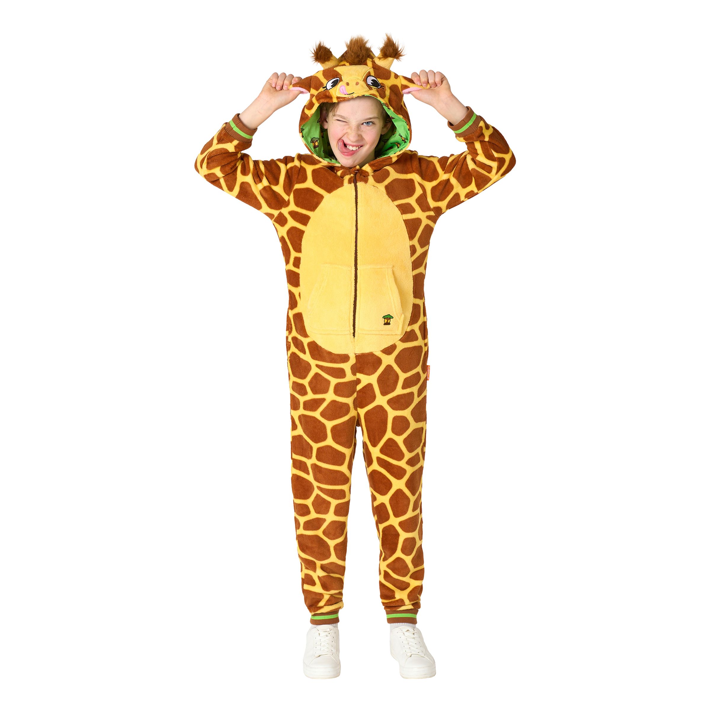 OppoSuits Giraff Barn Onesie - Small | Hem - Maskerad - Maskeraddräkter - Barndräkter | Pryloteket