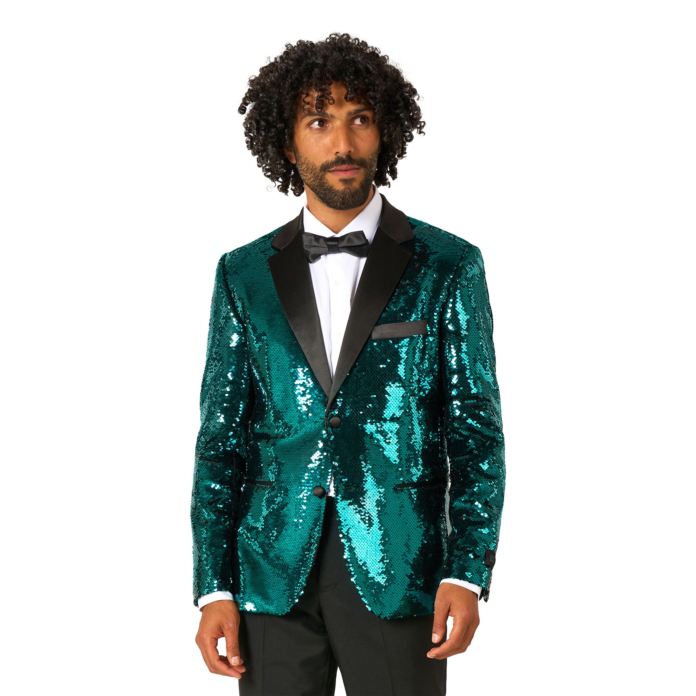 OppoSuits Paljettblazer Brilliant Grøn - 52