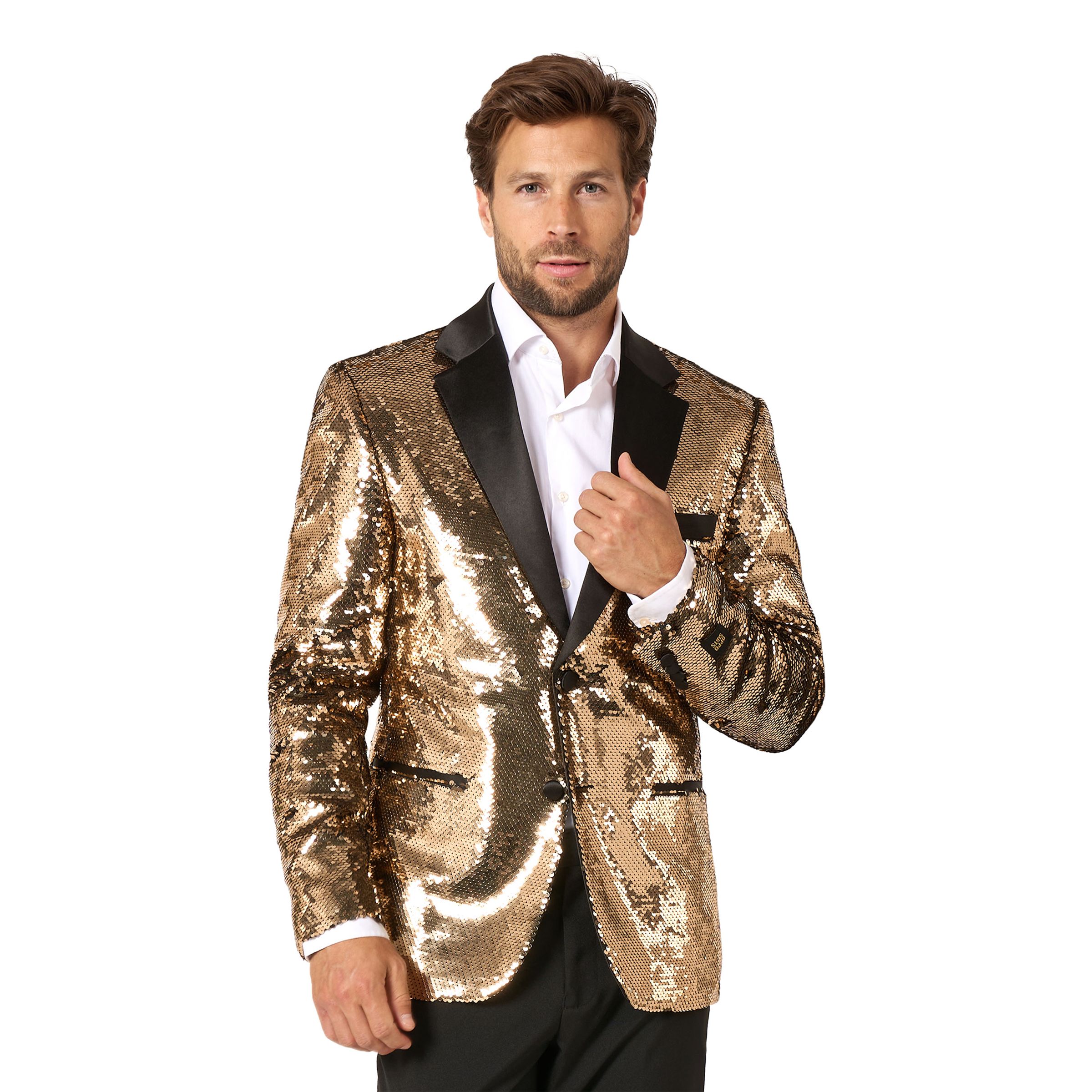 OppoSuits Paljettblazer Brilliant Guld - 46